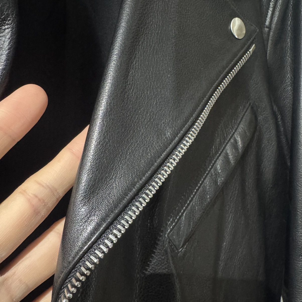 Theory New York brand Theory Shell Dyed Cow Leather Motor Jacket Size US M / EU 48-50 / 2 - 12 Thumbnail
