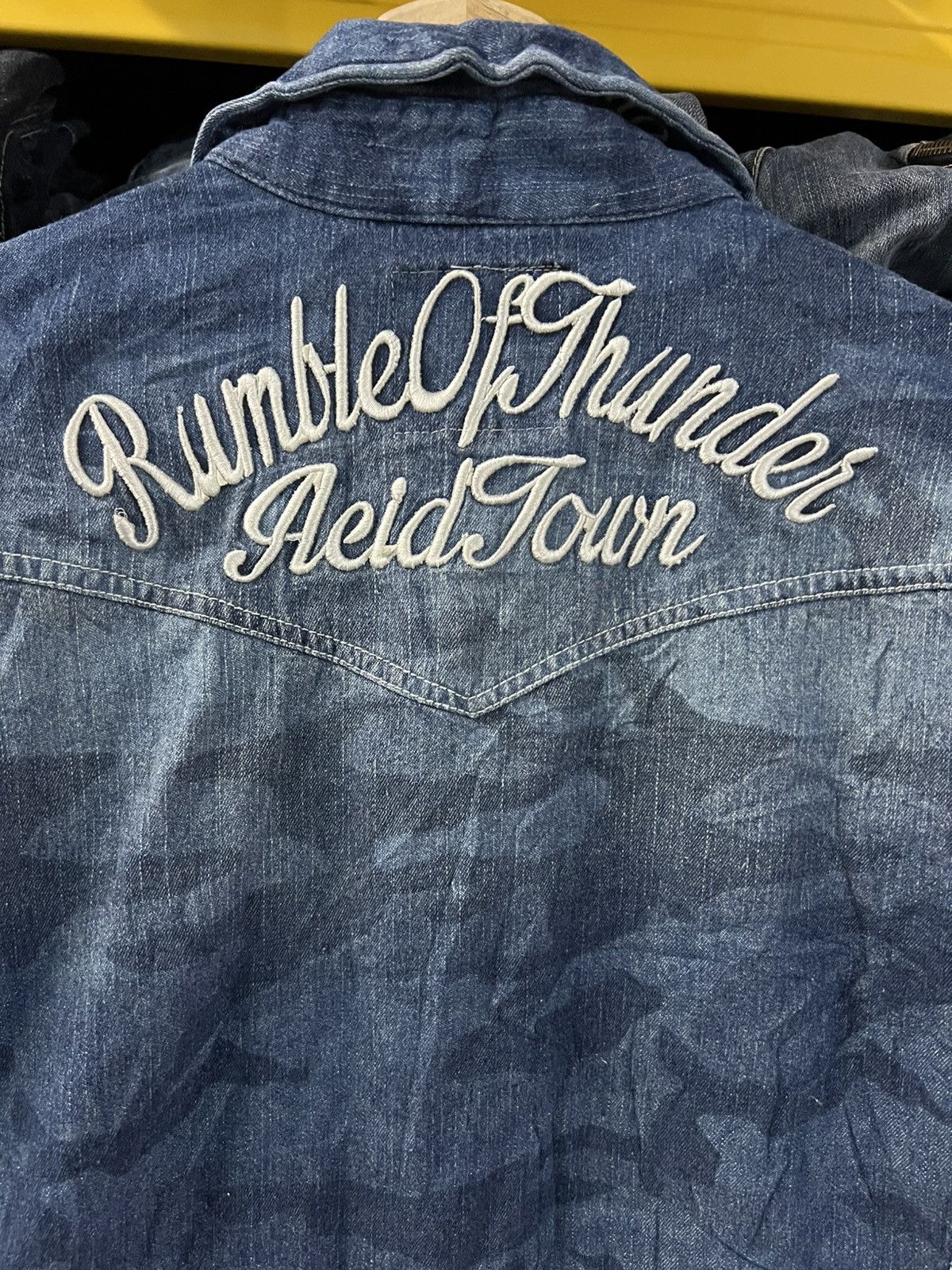 In The Attic 💥Rare In The Attic Homme Skull Punk Denim Jacket Very Rare Size US S / EU 44-46 / 1 - 8 Thumbnail