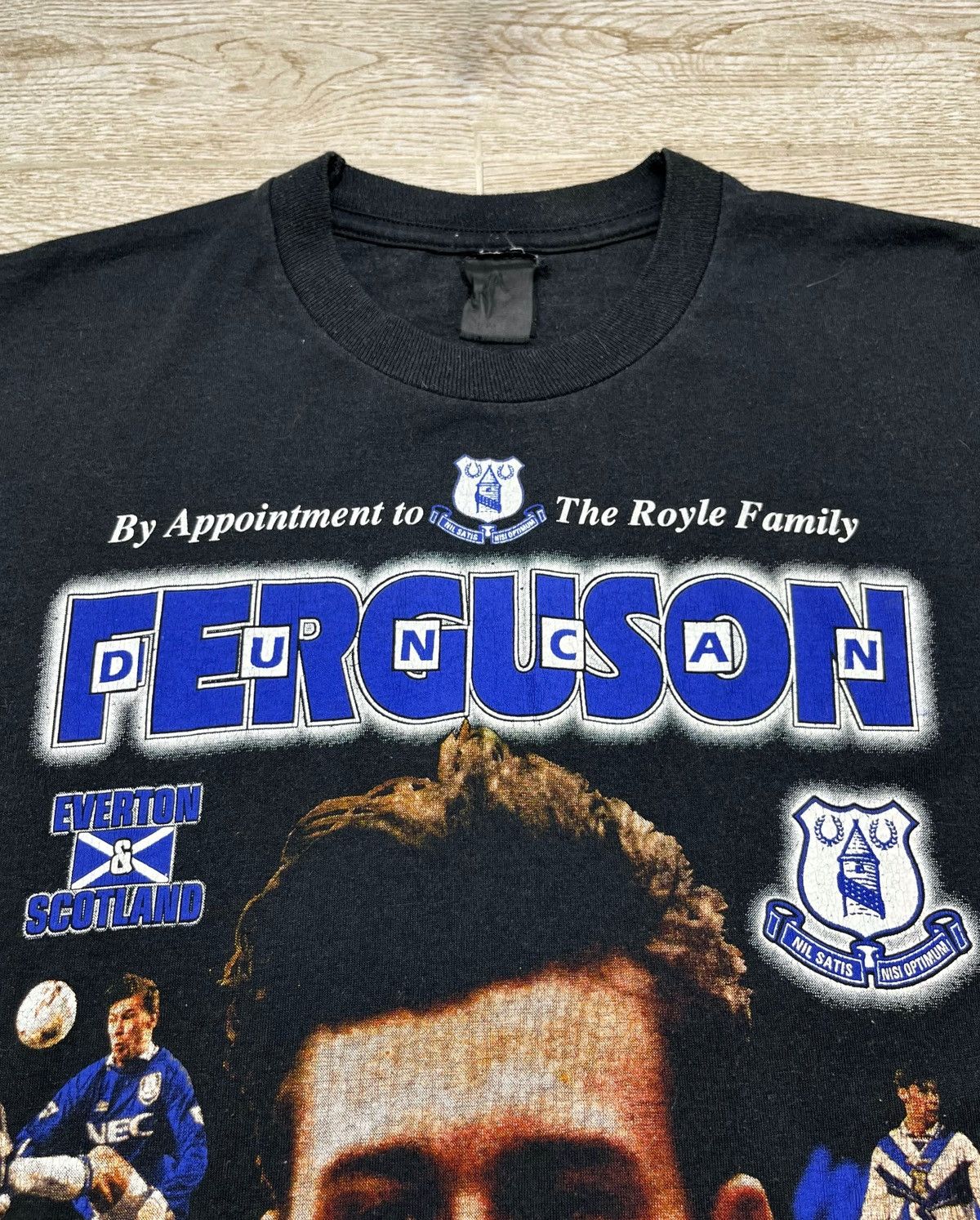 Vintage Rare 1995 Everton FEGURSON #9 The Flying Scotsman T-Shirt Size US M / EU 48-50 / 2 - 3 Thumbnail