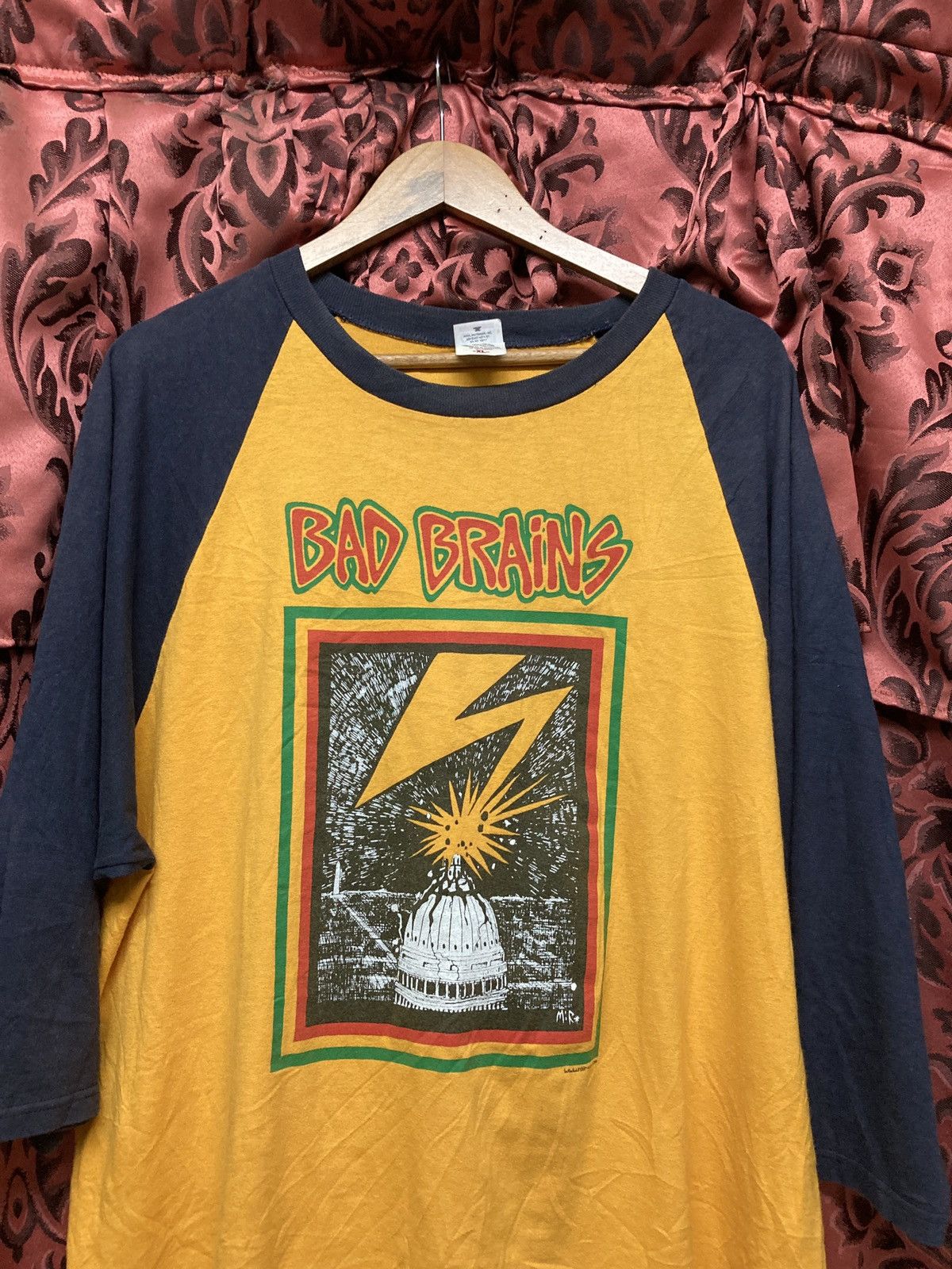 Band Tees × Vintage Vintage Bad Brains 3/4 tee Size US XL / EU 56 / 4 - 9 Thumbnail