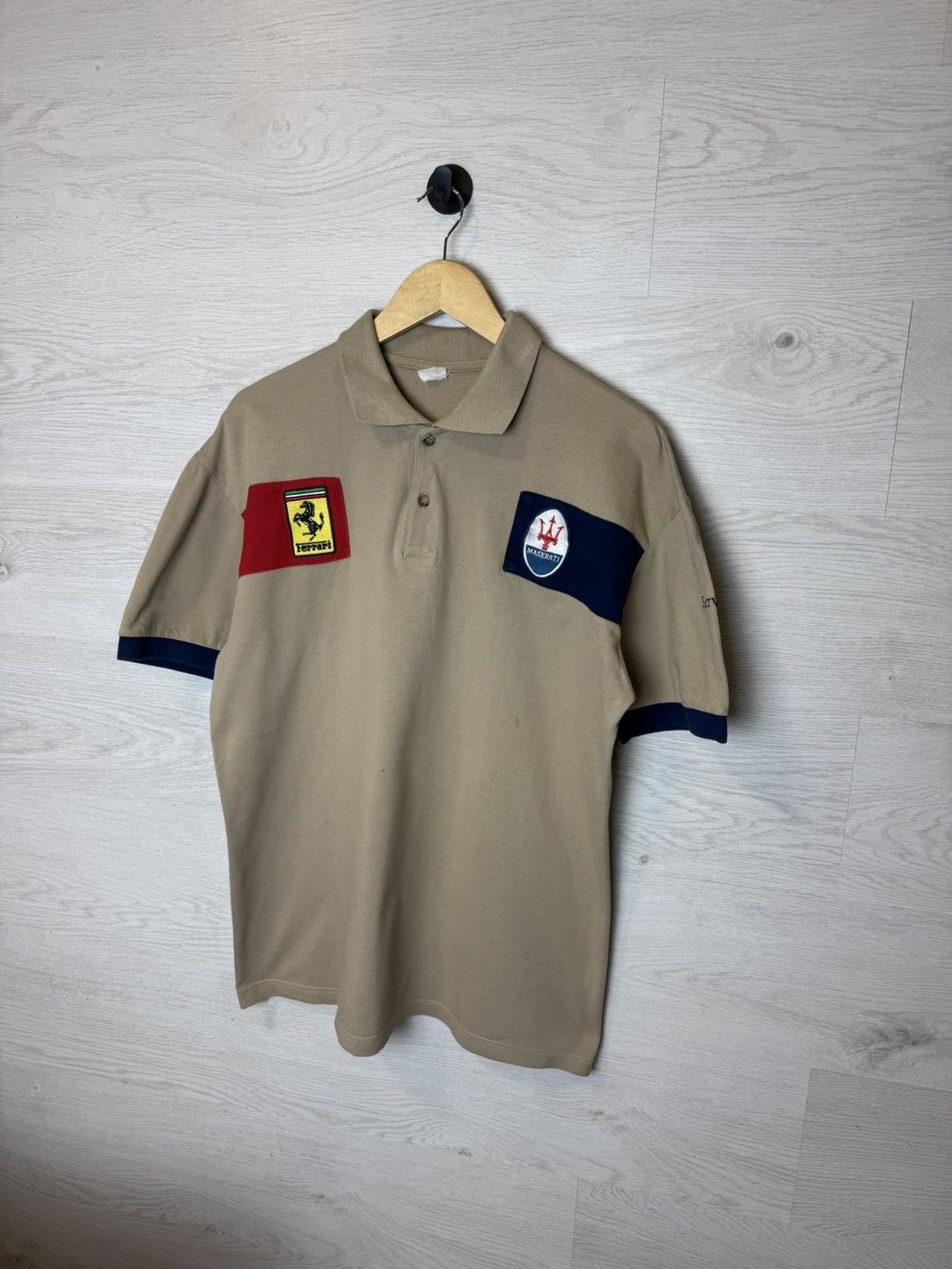 Ferrari Ferrari Maserati Polo T Shirt Service Racing Vintage Size US L / EU 52-54 / 3 - 8 Thumbnail