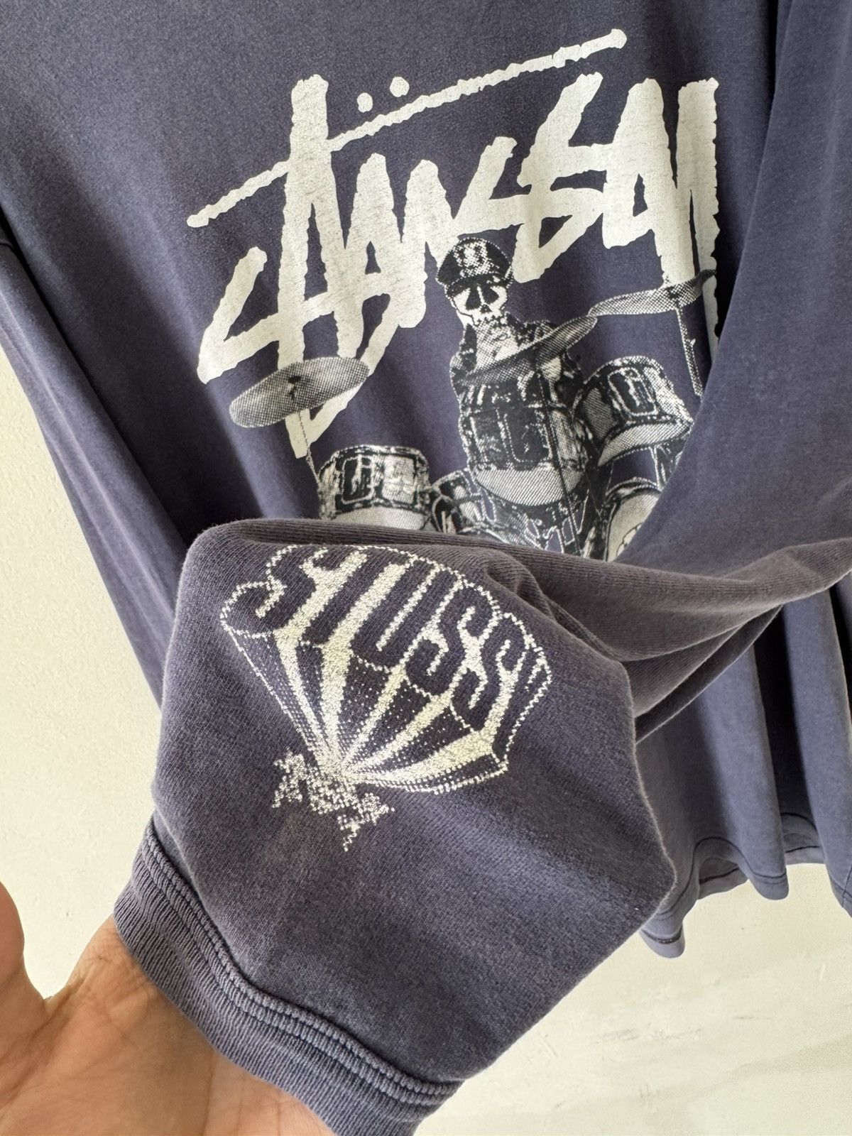 Stussy VINTAGE 00’S STUSSY DRUM LONGSLEEVE SHIRT Size US XL / EU 56 / 4 - 3 Thumbnail