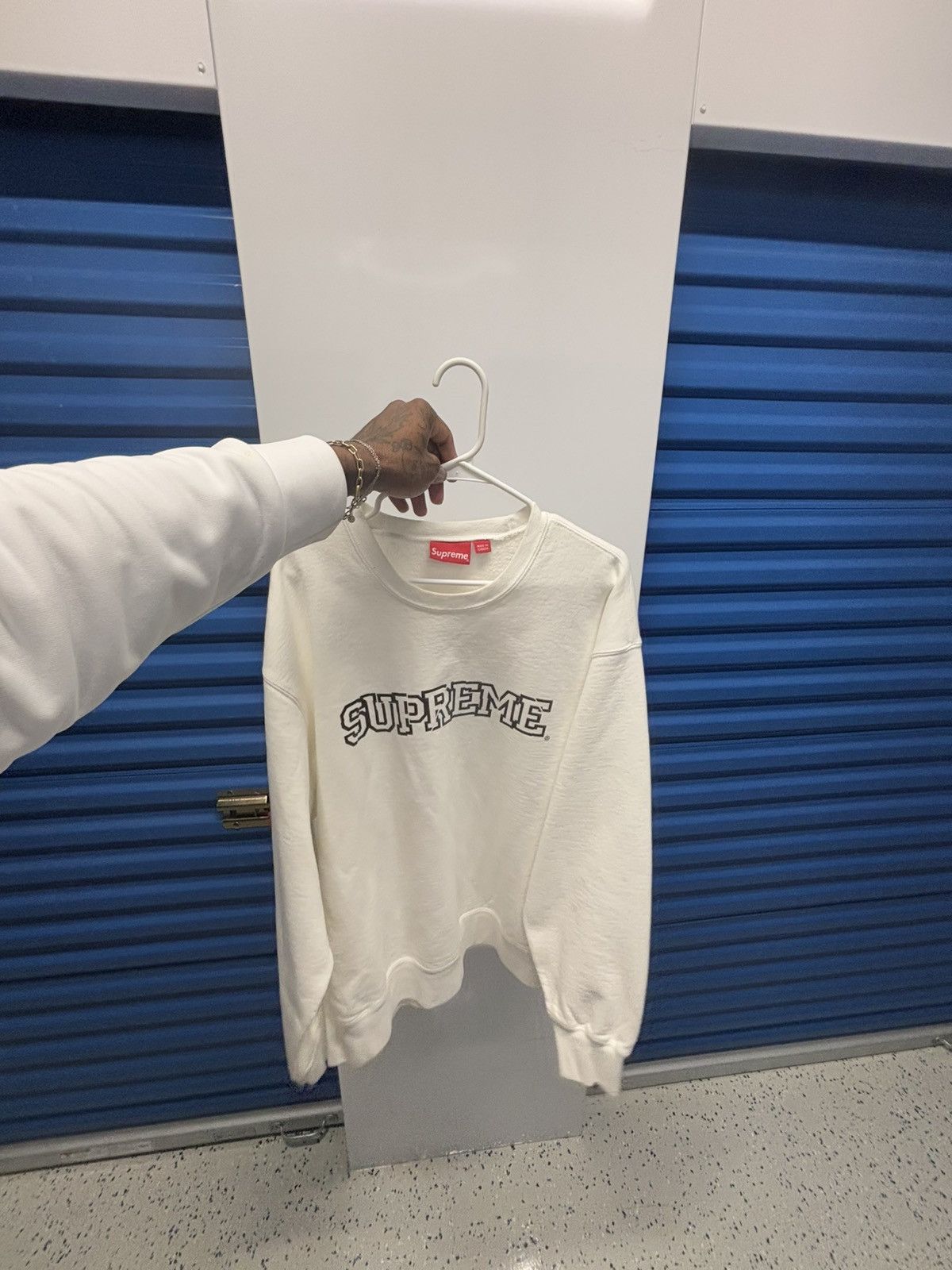 Supreme Supreme shattered logo crewneck Size US XL / EU 56 / 4 - 2 Thumbnail