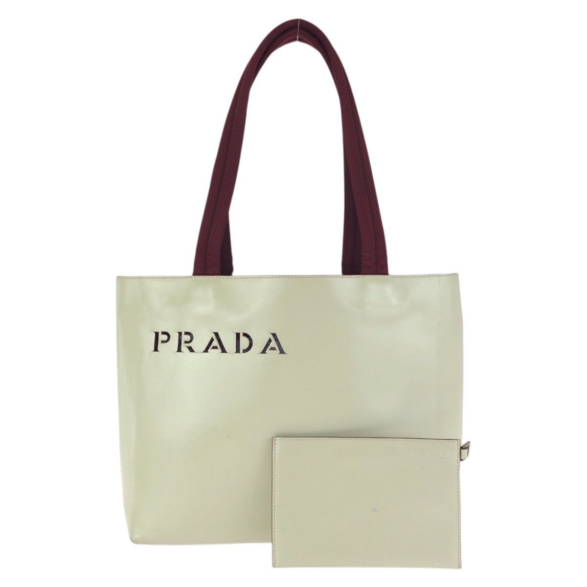Prada Prada Prada Leather Tote Bag Leather Shoulder Bag DUTY FREE for USA Size ONE SIZE - 1 Thumbnail