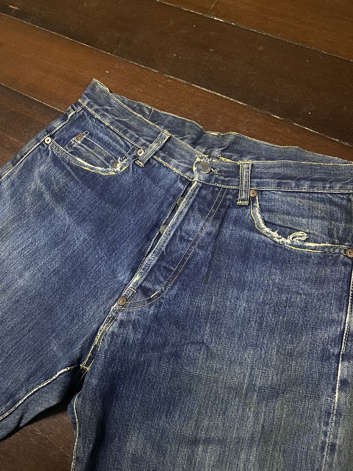 Japanese Brand × Studio D'Artisan × Vintage FIRE 🔥 vintage Studio D’Artisan DO2AXX Selvedge Denim Size US 32 / EU 48 - 9 Thumbnail