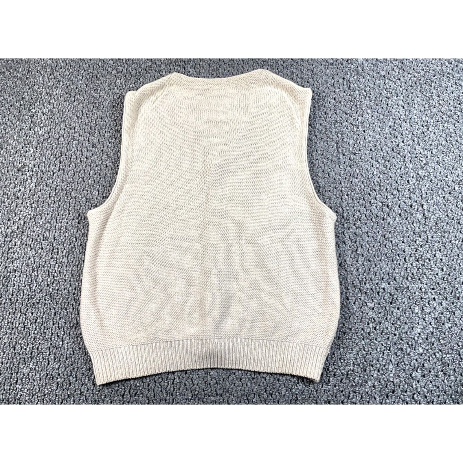 Vintage Vintage 1997 US Open Ashworth Mens Medium Sweater Vest Adult Beige Cotton Knitted Sports Retro Size US M / EU 48-50 / 2 - 2 Thumbnail