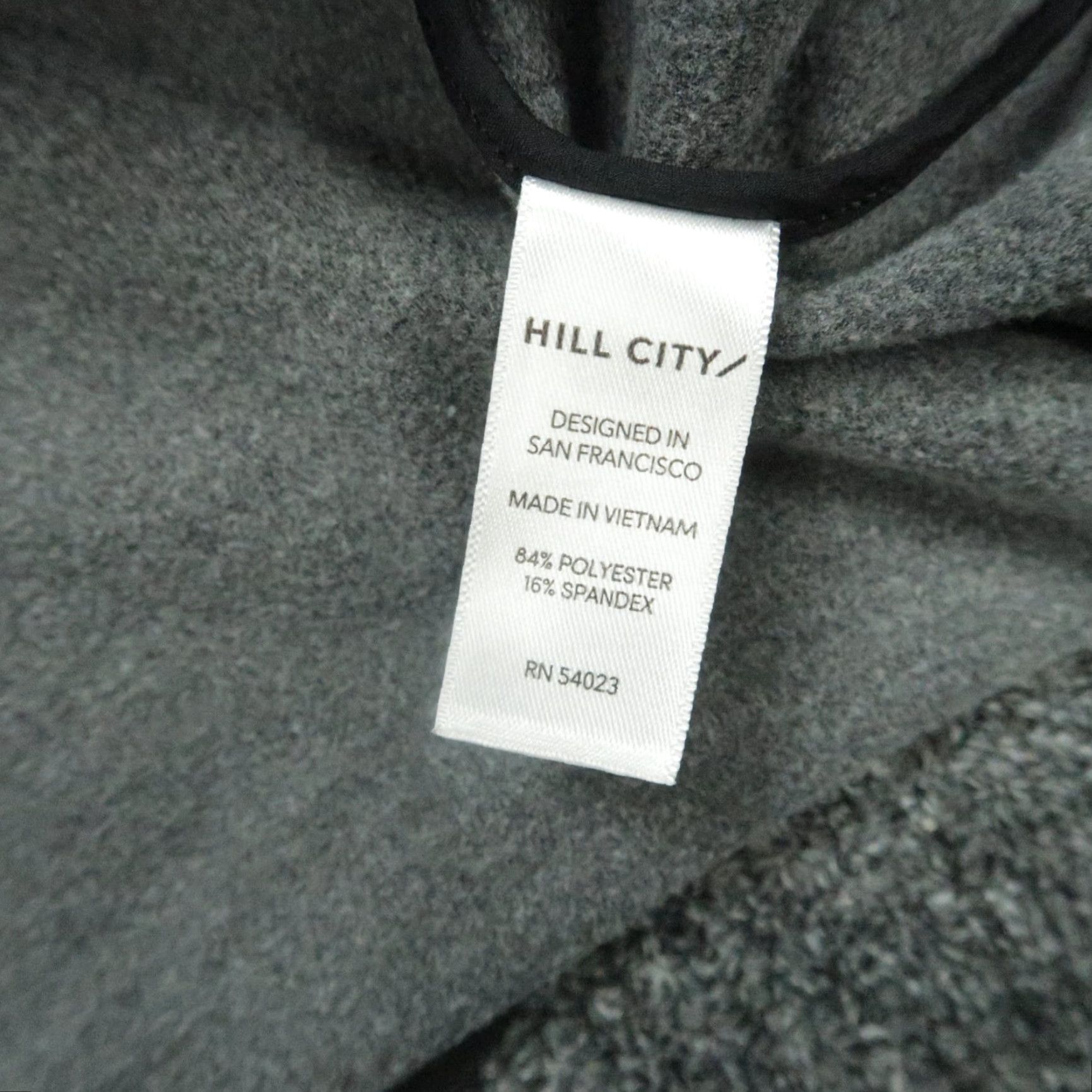 Vintage Hill City Hoodie Mens Large Gray Full Zip Pockets Long Sleeve Performance Size US L / EU 52-54 / 3 - 4 Thumbnail