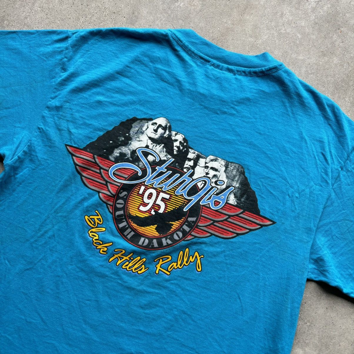 Harley Davidson × Vintage vintage 90s 1995 HARLEY DAVIDSON EAGLE SOUTH DAKOTA t-shirt Size US L / EU 52-54 / 3 - 15 Thumbnail