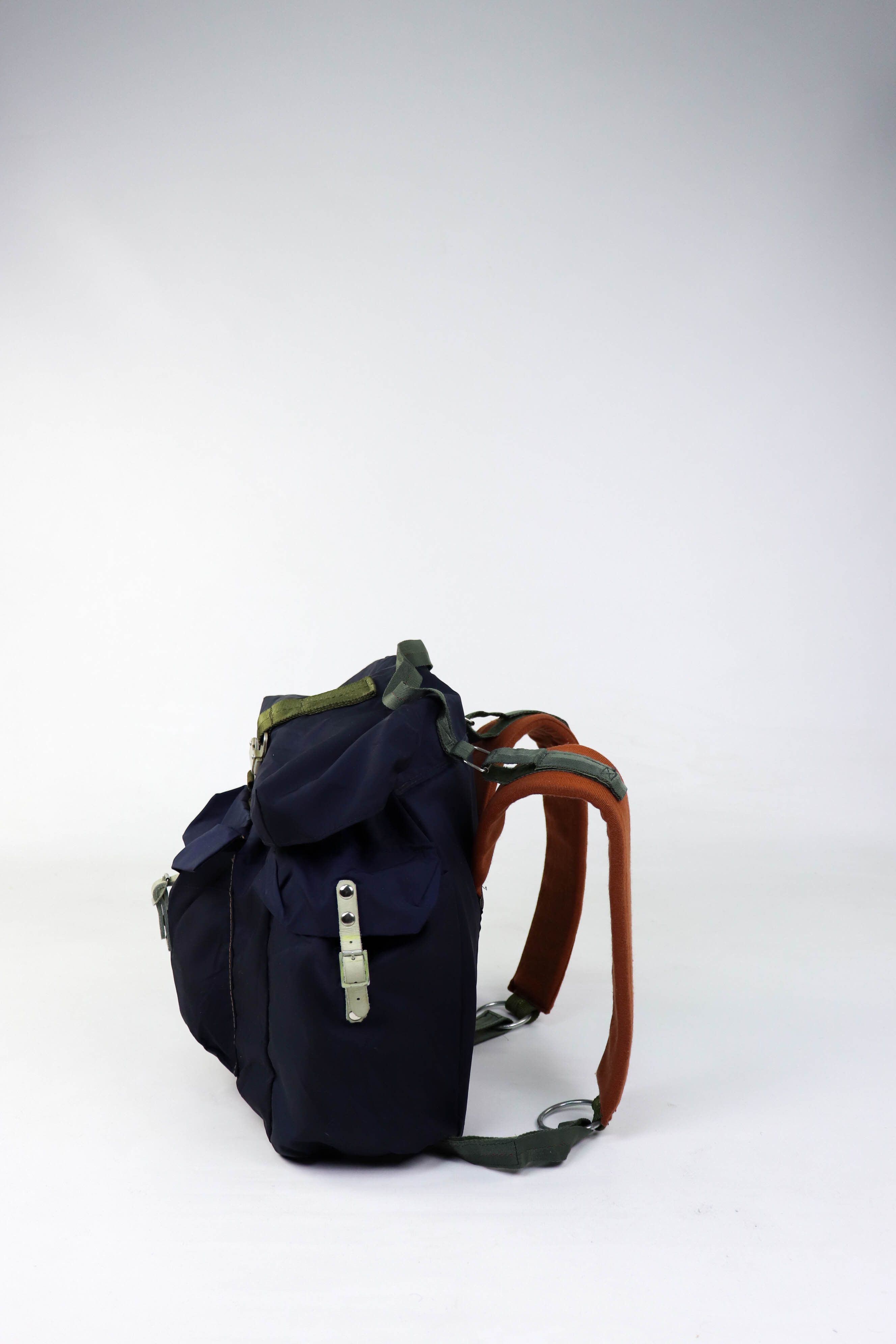 Vintage Vintage Custom Made Nylon/Leather Military Army Rucksack Size ONE SIZE - 6 Thumbnail