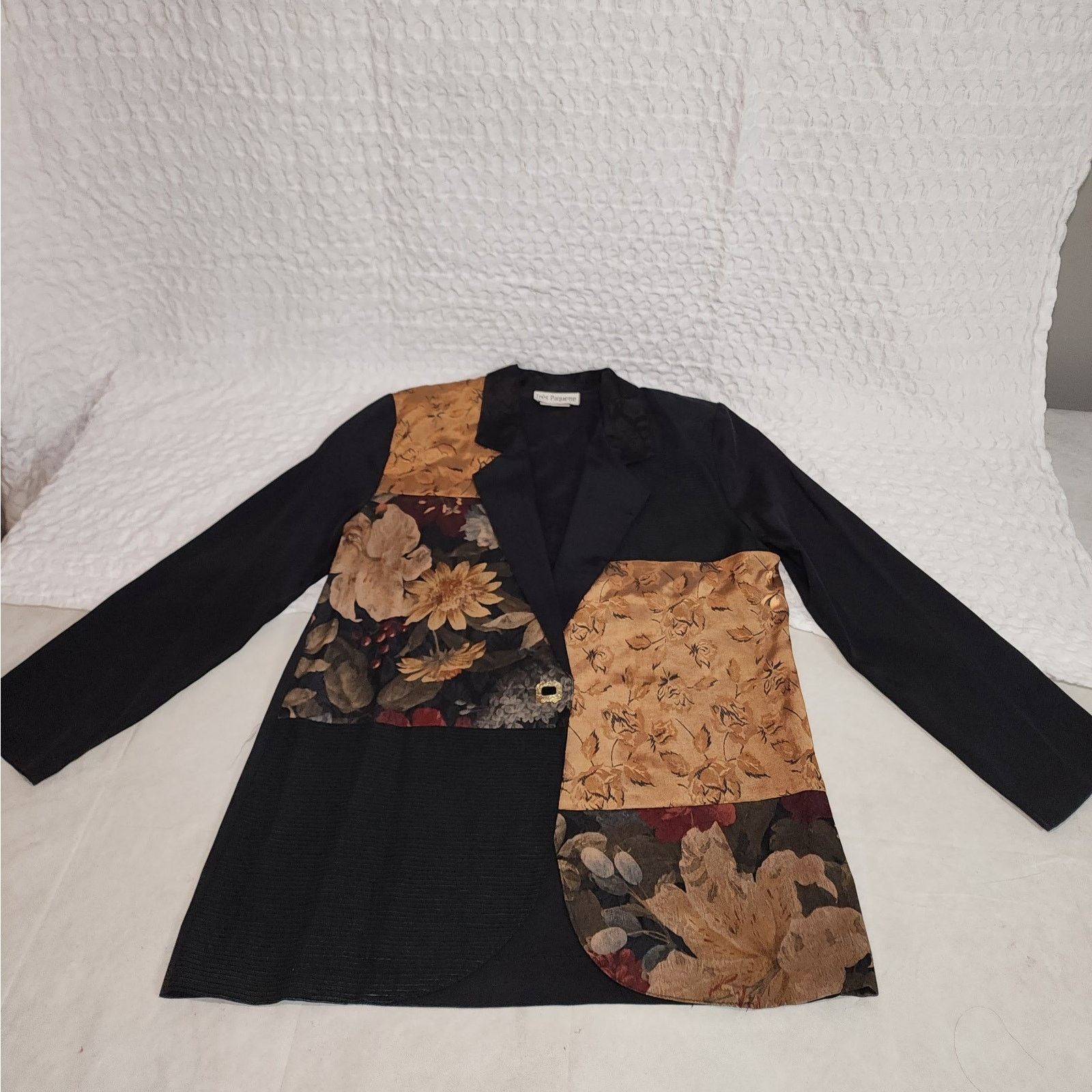 Tres Bien Tres Paquette Vintage Blazer Womens Small/ Floral Patches Size S / US 4 / IT 40 - 4 Thumbnail