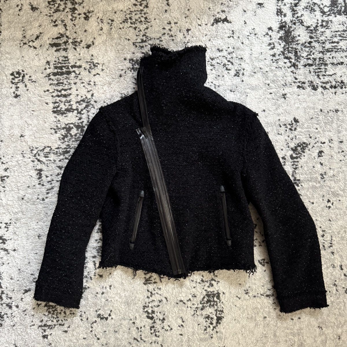 Dsquared2 Dsquared2 Distressed Wool Zip Up Jacket Size M / US 6-8 / IT 42-44 - 3 Thumbnail