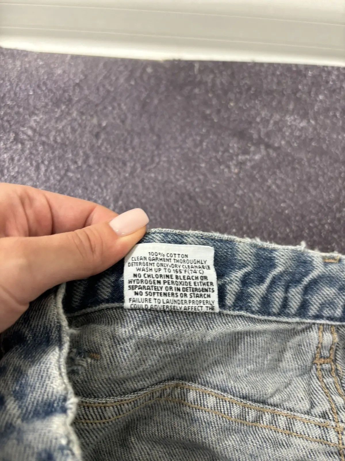 Dickies × Vintage Vintage 90s Dickies Flame Resistant USA Denim Baggy Jeans Size US 36 / EU 52 - 15 Thumbnail