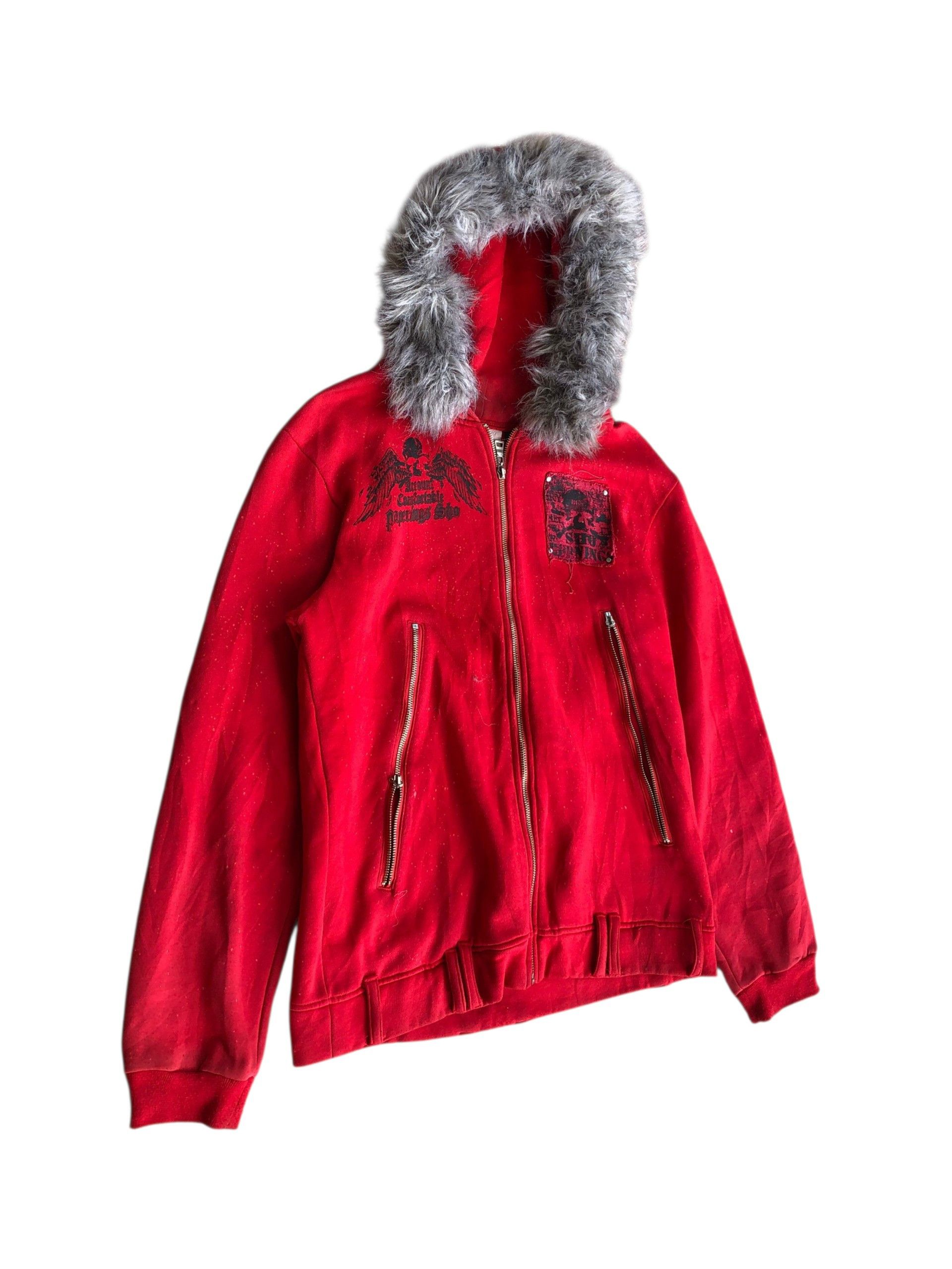If Six Was Nine 2000s Berning Sho Raccoon Fur Jacket Vkei Style Size US M / EU 48-50 / 2 - 3 Thumbnail