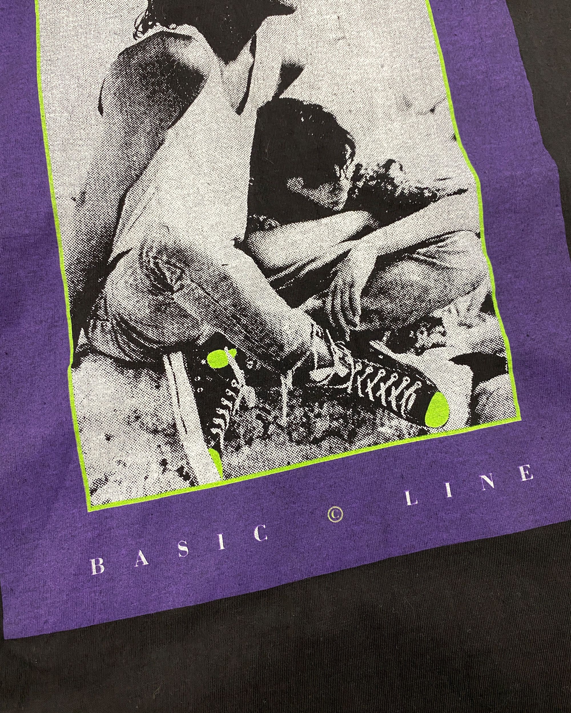1990s Basic Line Movie Single Stitch T-Shirt