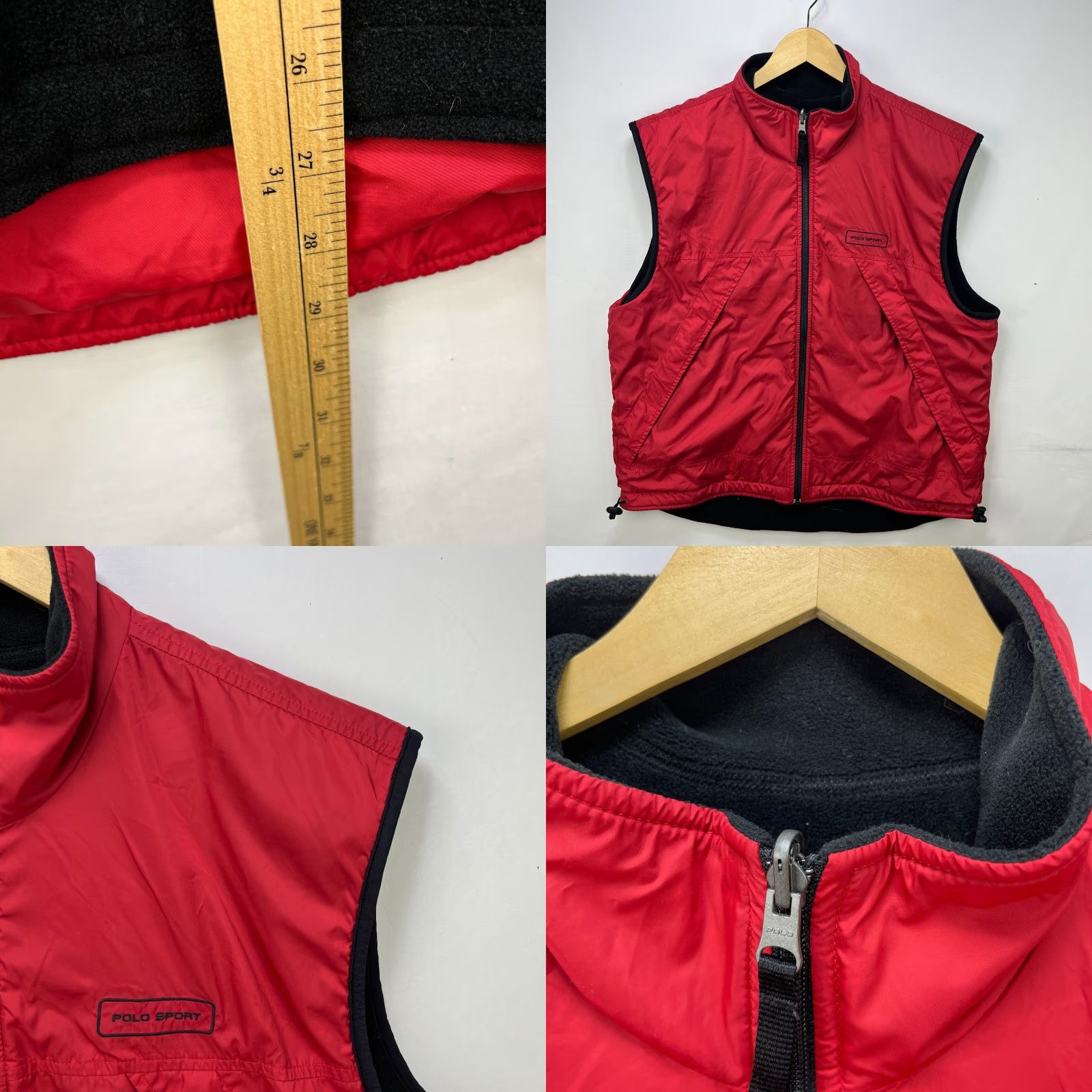 Ralph Lauren VINTAGE Ralph Lauren Polo Sport Vest Fleece Reversible Windbreaker XL Red Mens Size US XL / EU 56 / 4 - 8 Thumbnail
