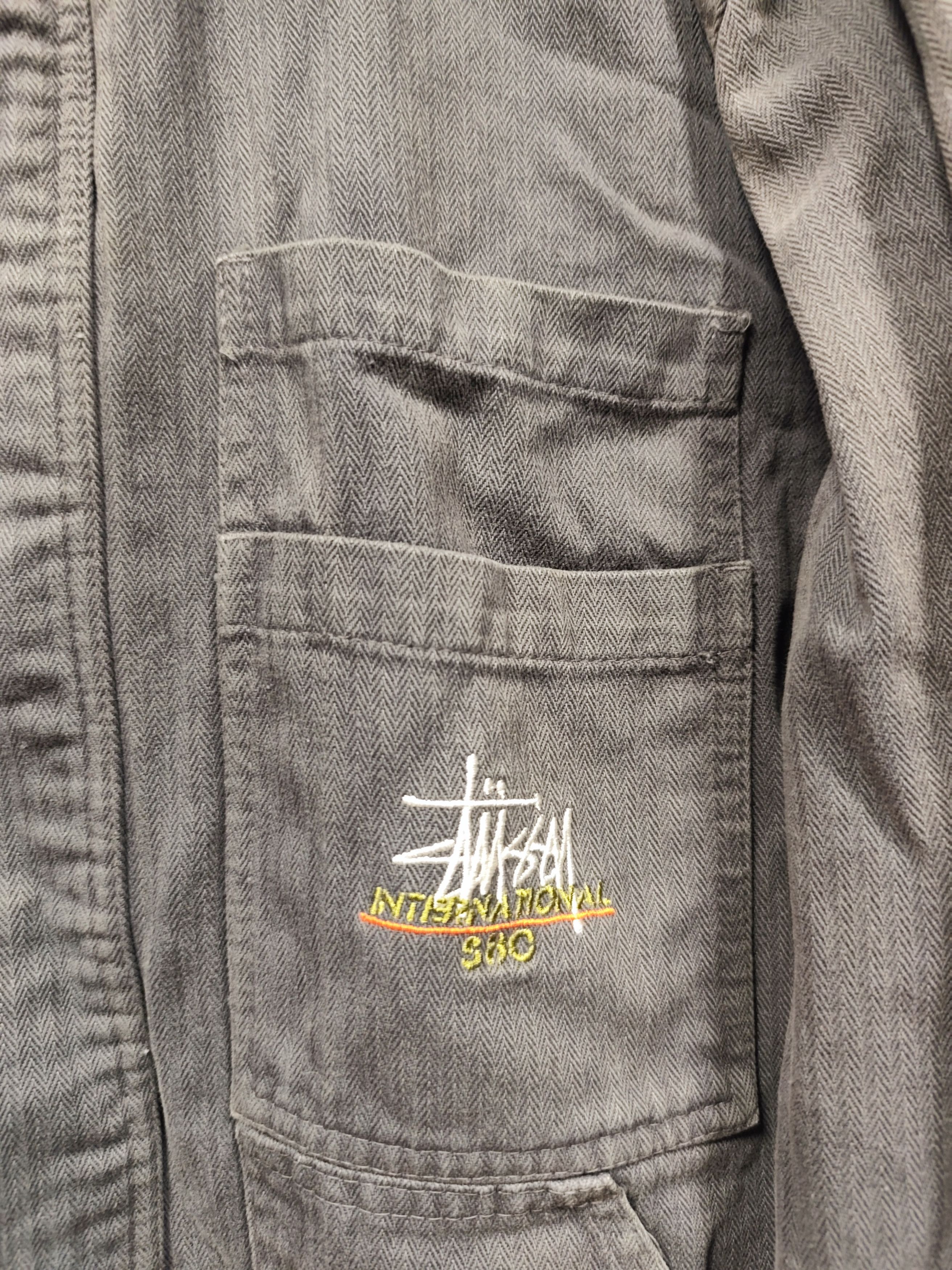 Stussy Vintage Stussy Denim work wear jacket Distressed Size US L / EU 52-54 / 3 - 5 Thumbnail