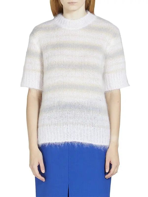 Marni o1srvl11e0624 Sweater in Natural White Size S / US 4 / IT 40 - 3 Thumbnail