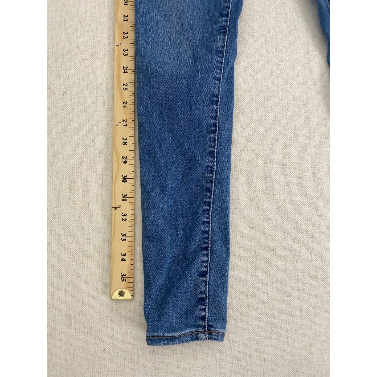 American Eagle Outfitters American Eagle Jeans Womens 2 Blue Denim Stretch Skinny Size 26" / US 2 / IT 38 - 4 Thumbnail