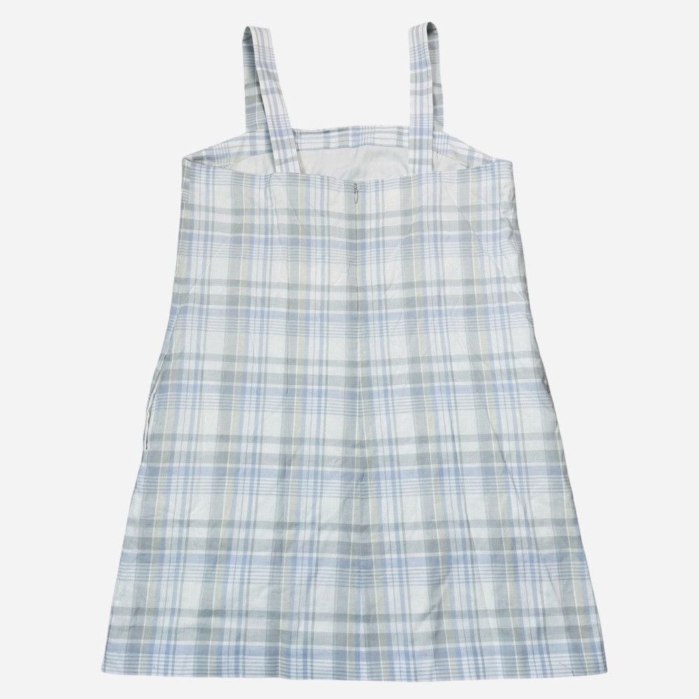 Theory NWT New $325 Theory Muted Plaid Cotton Linen Mini Dress In Size M / US 6-8 / IT 42-44 - 4 Thumbnail