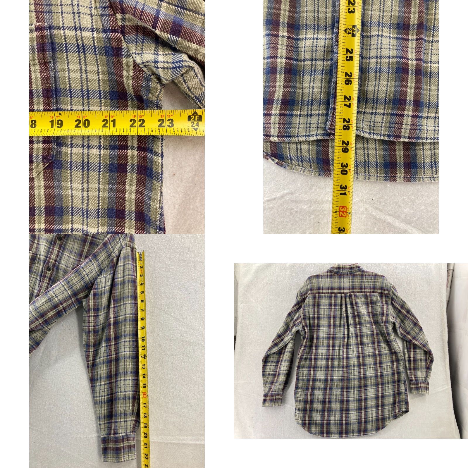 American Eagle Outfitters American Eagle Outfitters Shirt Mens S Plaid Button-Up Long Sleeve Collared Button Pockets All Seasons Multicolor Preppy Size US S / EU 44-46 / 1 - 8 Thumbnail