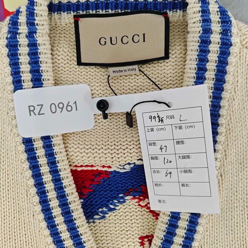 Gucci Gucci Logo knitted cardigan on the back 2505-Nextarrow Size US L / EU 52-54 / 3 - 2 Thumbnail