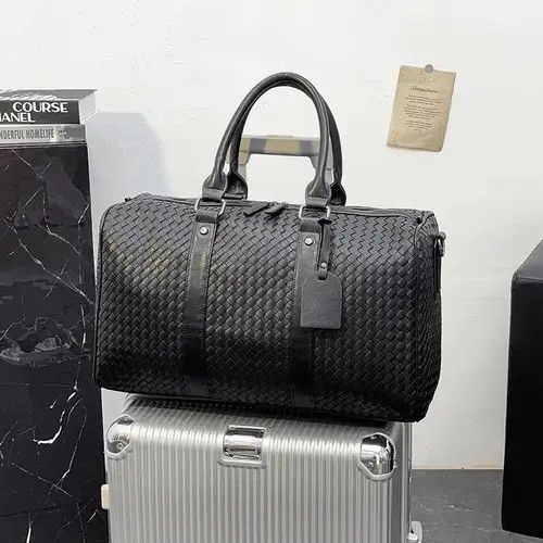 Japanese Brand Outdoor retro woven travel duffle bag pu leather Size ONE SIZE - 2 Thumbnail