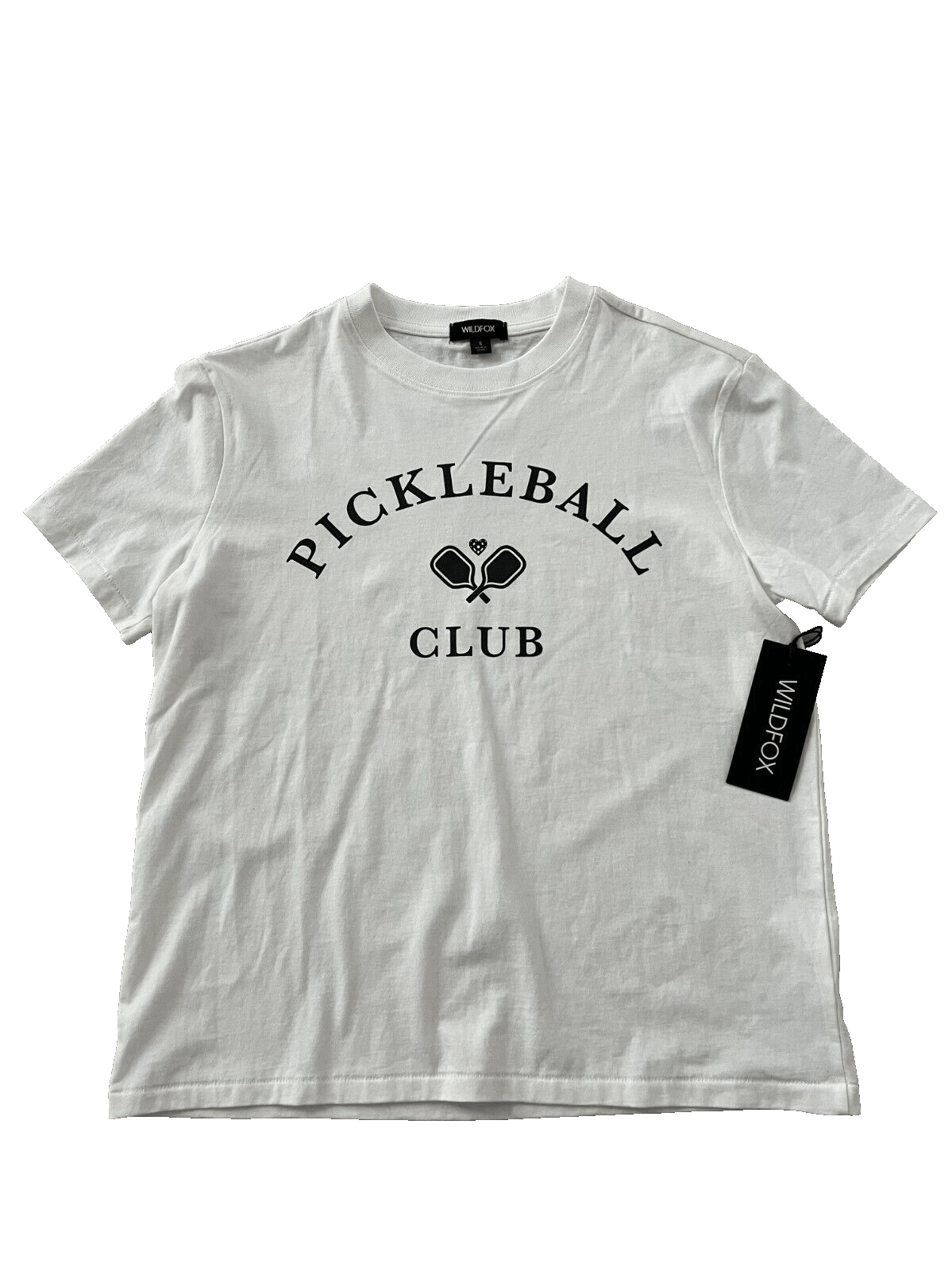 Wildfox Wildfox PickleBall Club Ryan Tee Snow White ( S ) Size S / US 4 / IT 40 - 2 Thumbnail