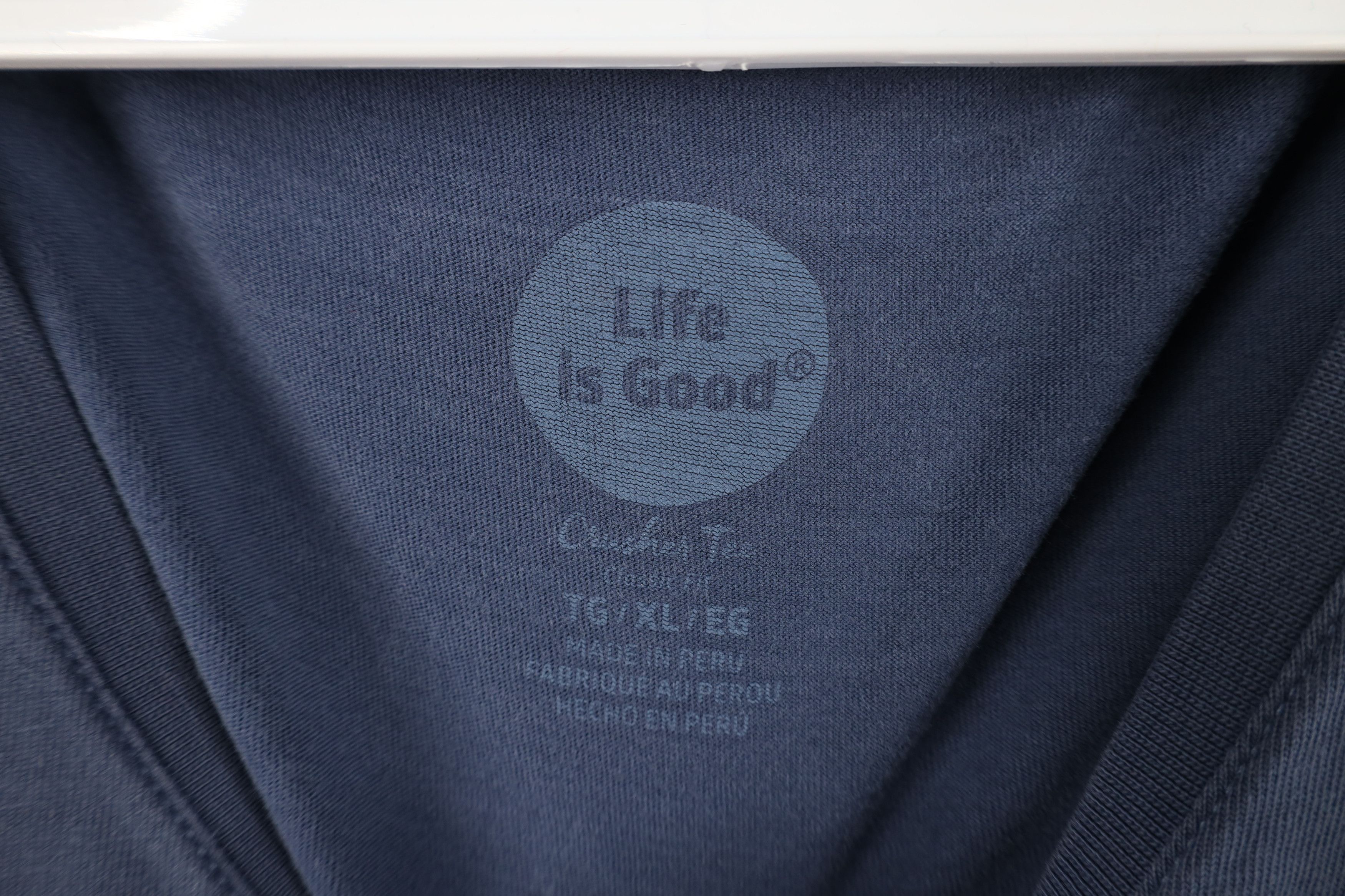 Life is Good Life is Good Go Places Bicycle Cycling V-Neck T-Shirt Blue Size XL / US 12-14 / IT 48-50 - 8 Thumbnail