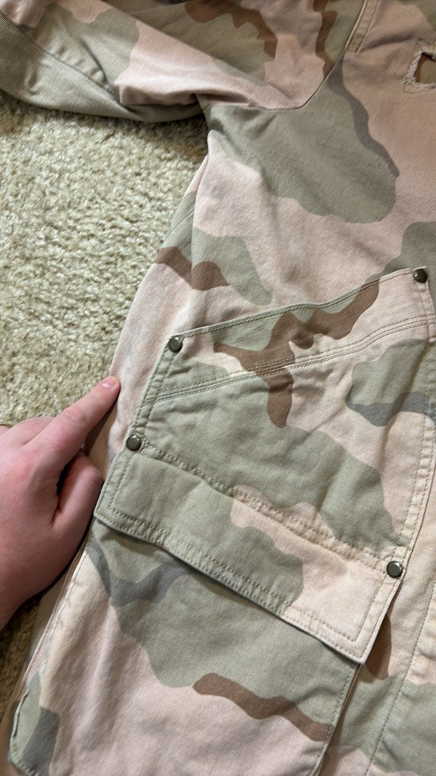 Anthropologie Anthropologie Camo Jacket Size L / US 10 / IT 46 - 6 Thumbnail