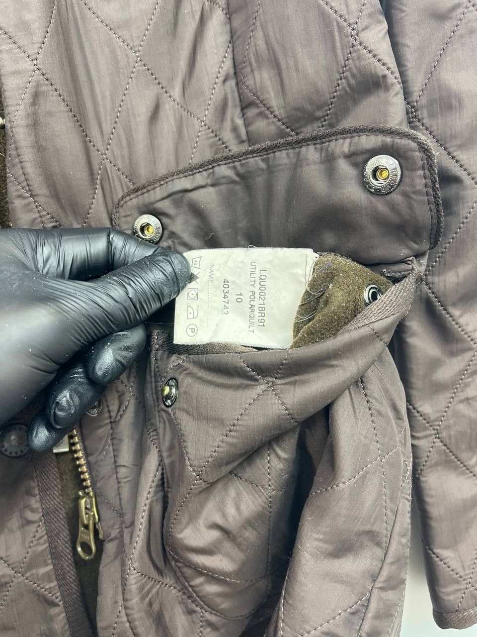 Barbour Barbour Utility Quilt Jacket Brown Diamond Quilted Womens 10 Size M / US 6-8 / IT 42-44 - 3 Thumbnail