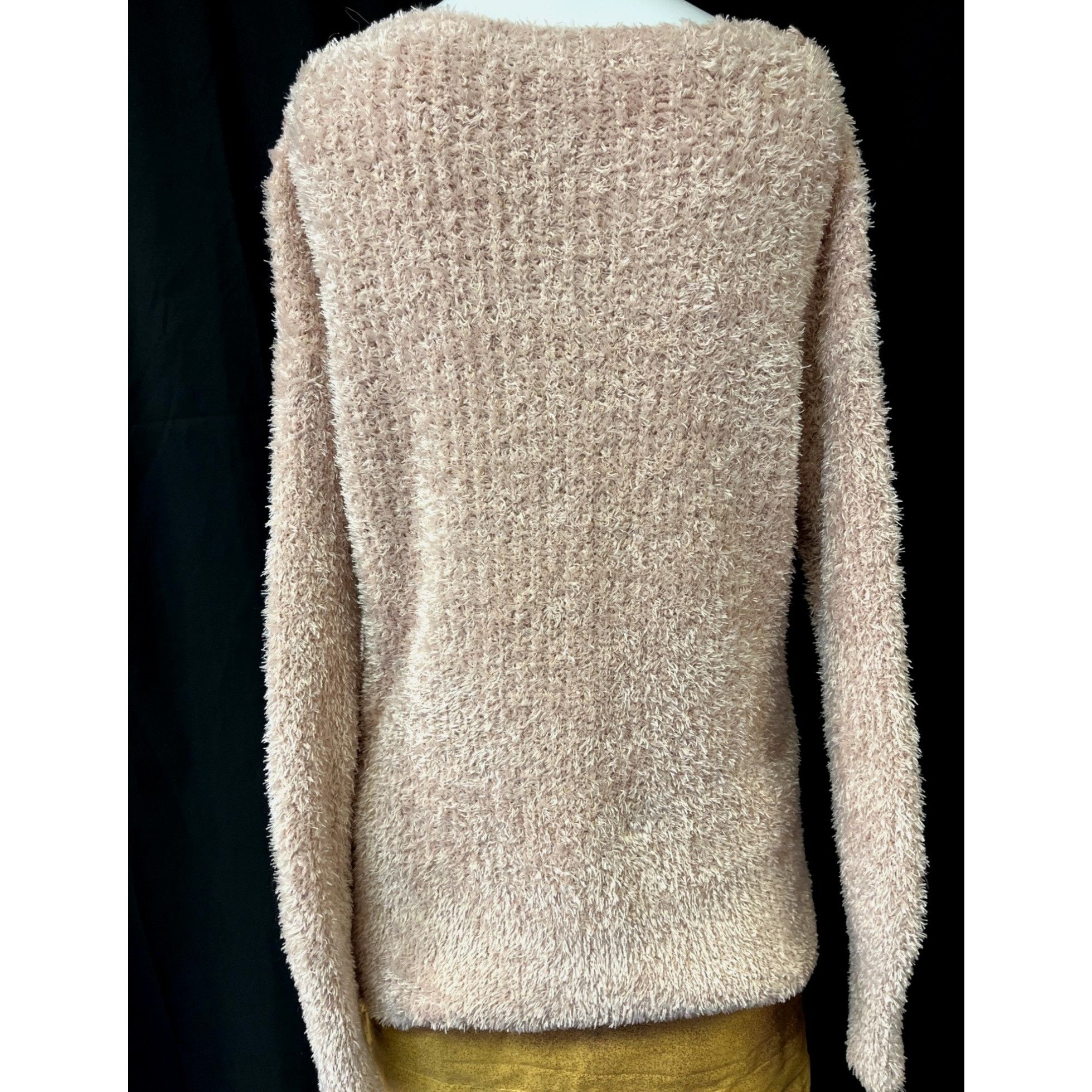Other Ellen Tracy Women's Pink Fluffy Knit Sweater/Pullover Sz M S Size M / US 6-8 / IT 42-44 - 2 Thumbnail