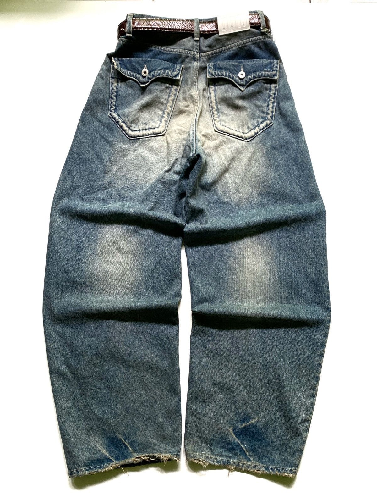 If Six Was Nine × JNCO × Vintage SICK💰 OOTJ Contrast Faded Baggy Jeans Size US 28 / EU 44 - 2 Thumbnail