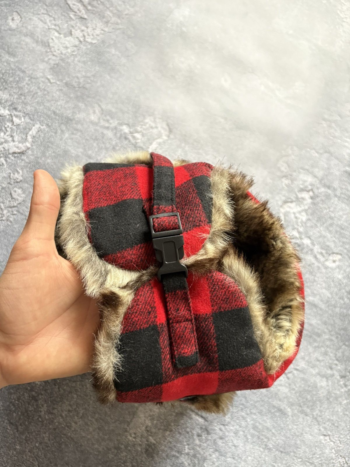 Woolrich Woolen Mills Crazy Vintage Woolrich Y2K Faux Fur Ushanka Hat Rare Size ONE SIZE - 5 Thumbnail