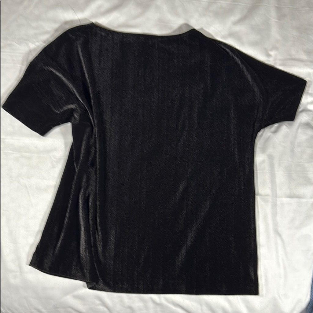 St. John St. John Black Boxy Relaxed Short Sleeve Tee Size L / US 10 / IT 46 - 9 Thumbnail