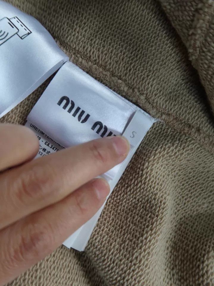 Miu Miu MIU MIU Milk Tea Logo Jacket Women's Size S / US 4 / IT 40 - 4 Thumbnail