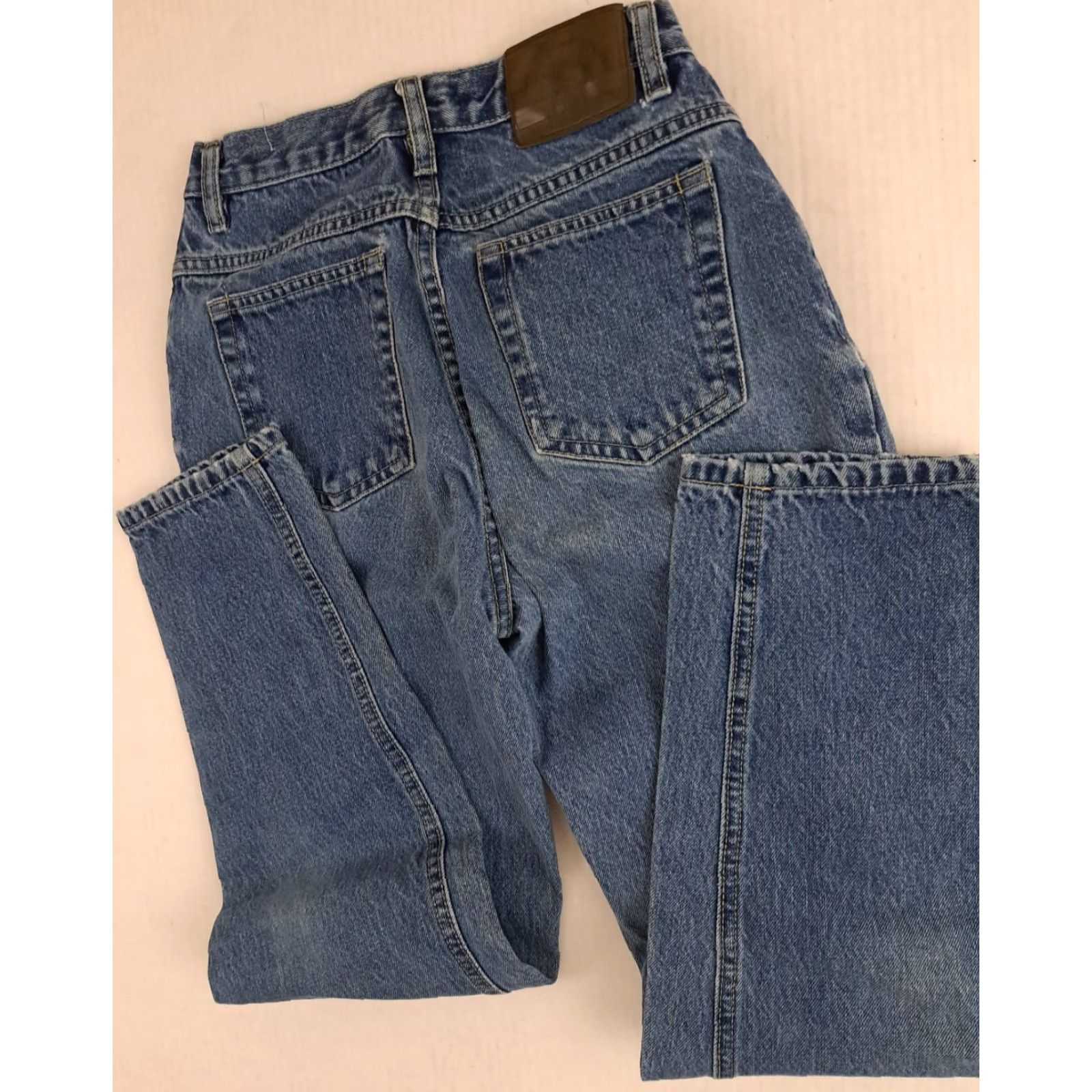 Vintage VINTAGE St. Johns Bay Jeans Women Petite 4 Blue Denim Classic Fit 5-Pocket Straight Regular Waist 24in Inseam 27.5in Size 27" / US 4 / IT 40 - 5 Thumbnail