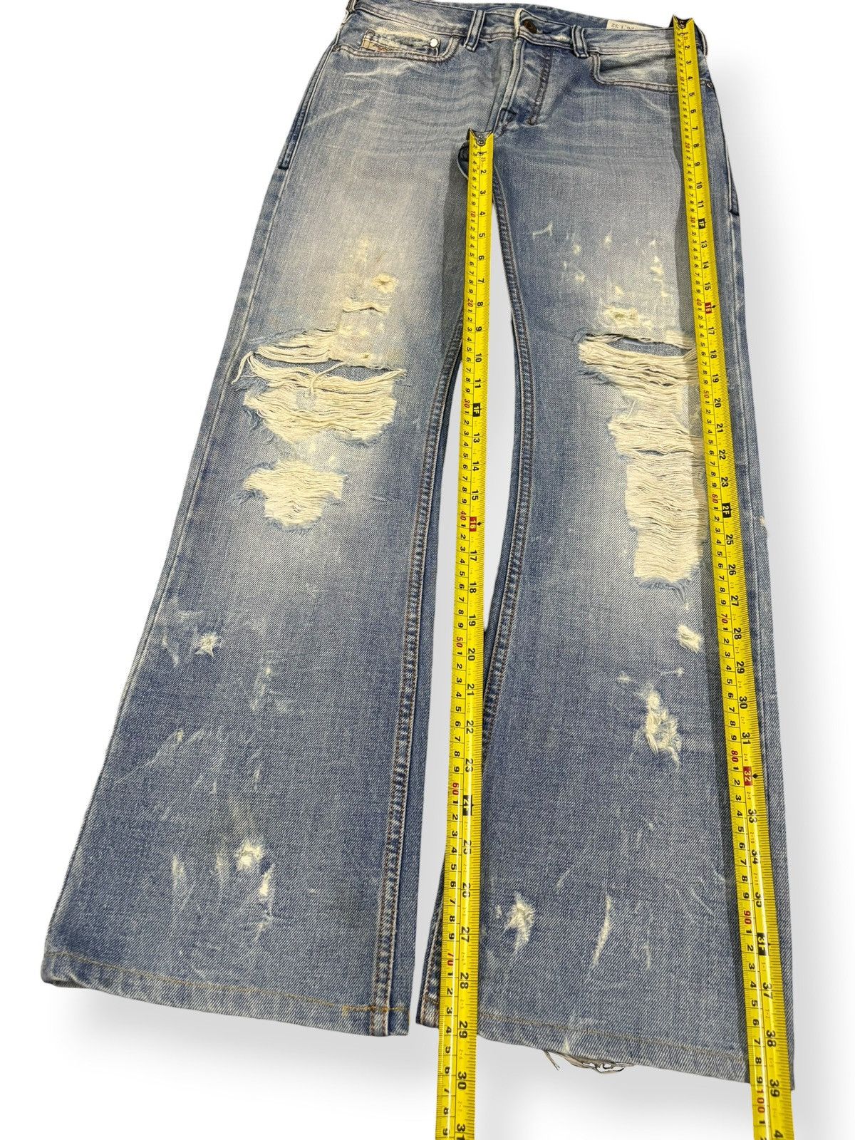 Diesel Vintage Diesel Industry Zatiny Flare Distressed Grunge Jeans Size US 29 - 13 Thumbnail