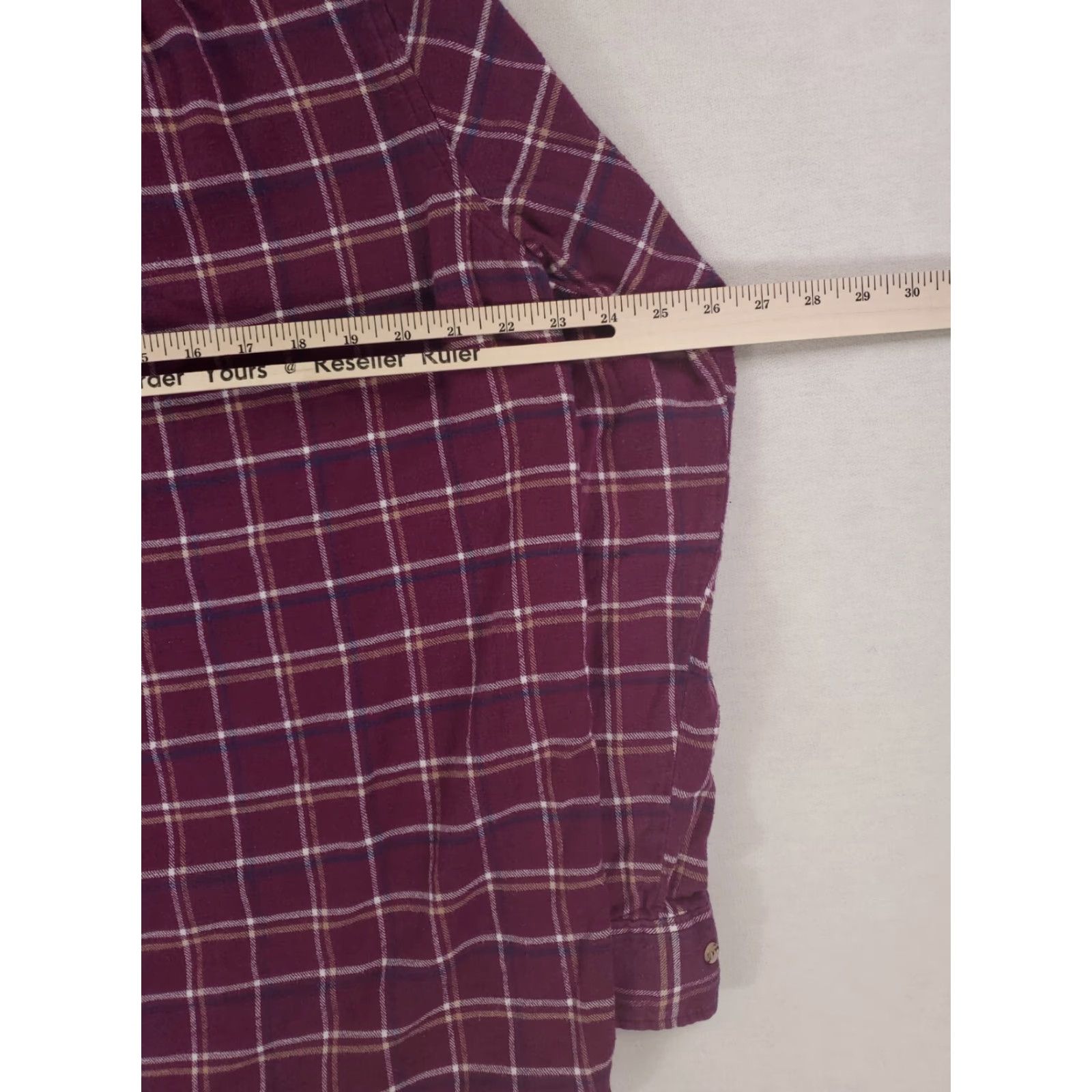 Sears Sears VTG 90s Flannel Plaid The Mens Store Purple Check Plaid Mens L Tall Shirt Long Sleeve Array Size US L / EU 52-54 / 3 - 7 Thumbnail