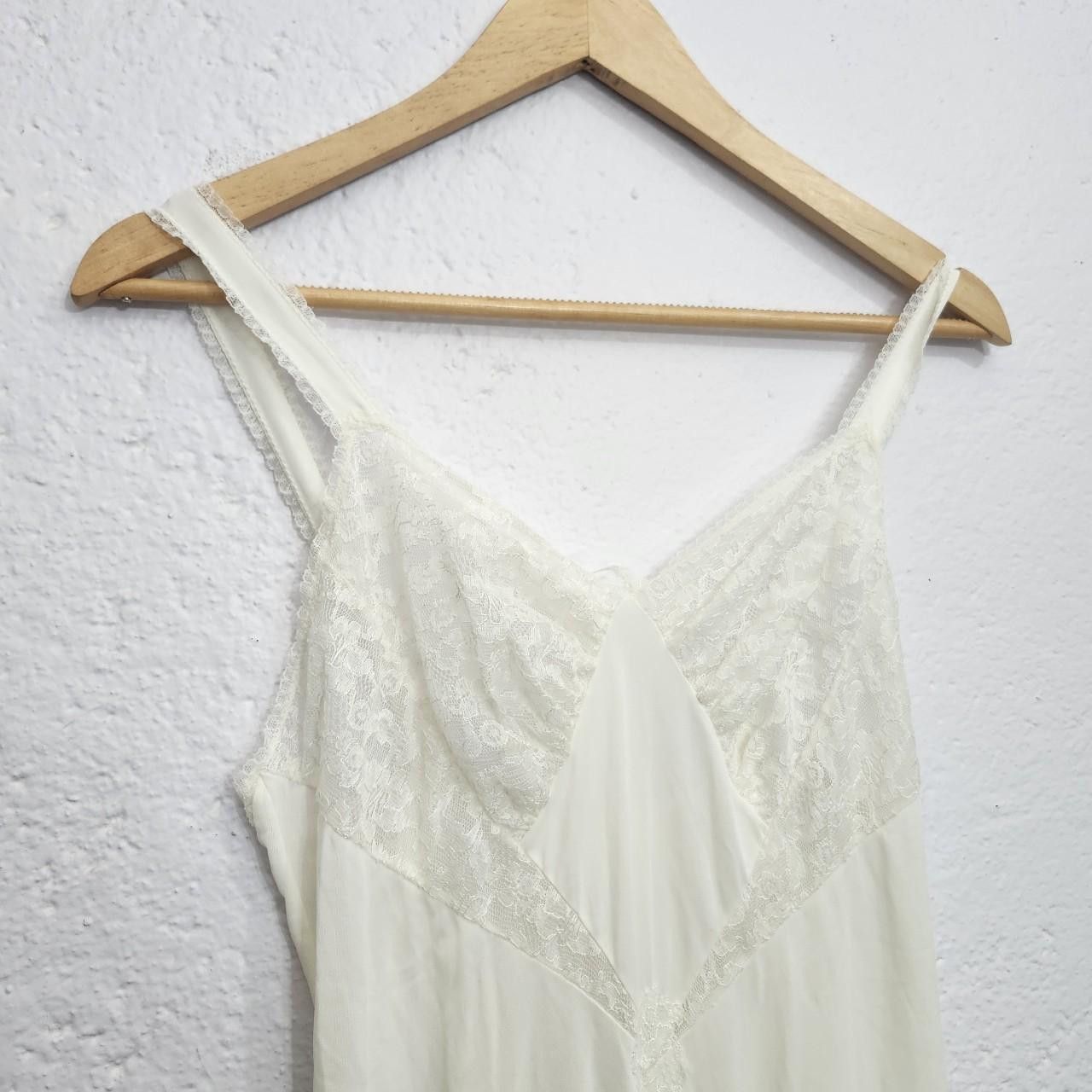Other Vintage Cream white lace maxi slip dress Size XS / US 0-2 / IT 36-38 - 2 Thumbnail
