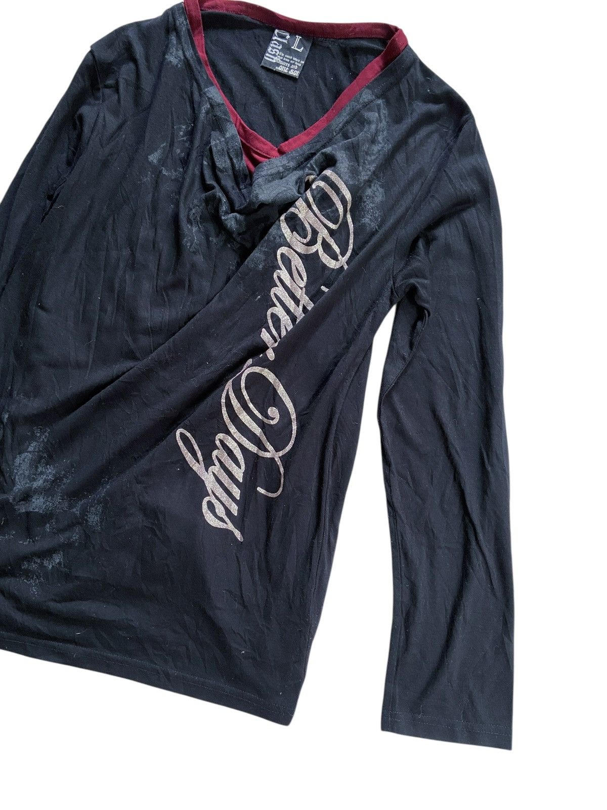 Japanese Brand B ONE SOUL DOUBLE LAYER POEM LONG SLEEVE Size US L / EU 52-54 / 3 - 2 Thumbnail