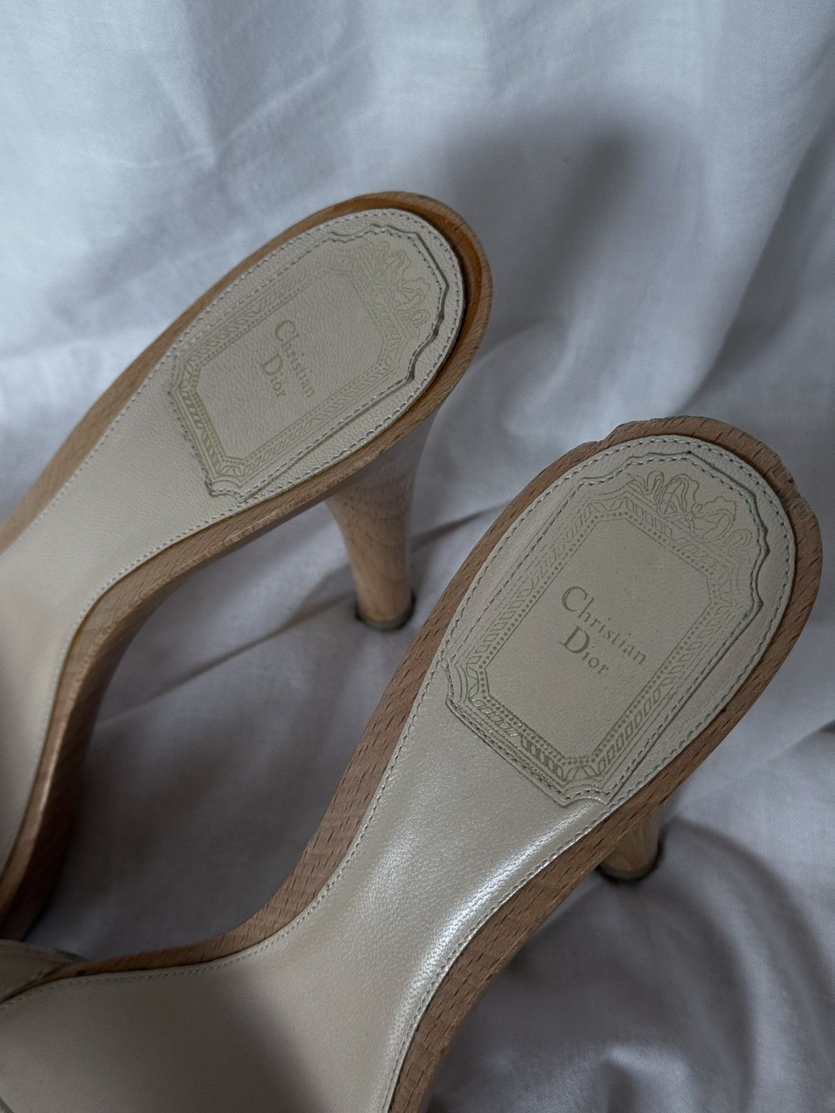 Dior Christian Dior Gold/Wood Clogs Sandals Mules Size US 6 / IT 36 - 5 Thumbnail
