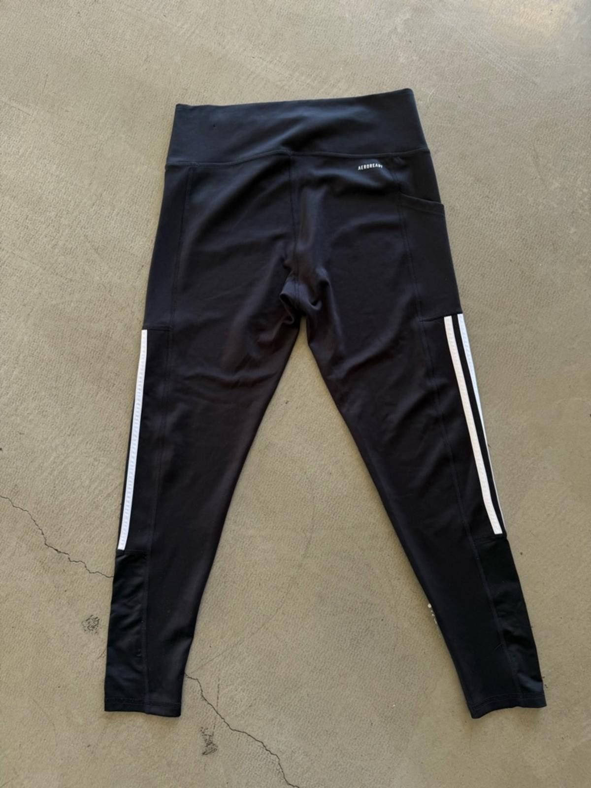 Adidas Adidas / Optime Essentials 3-Stripes 7/8 Leggings / Black Size 36" / US 14 / IT 50 - 11 Thumbnail
