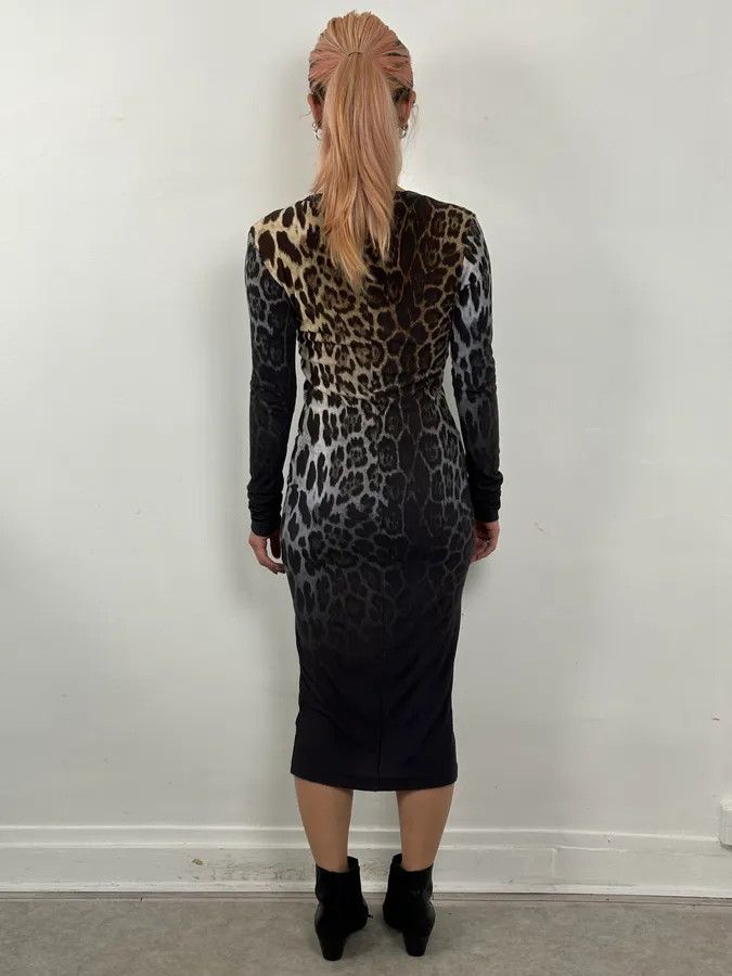 Iceberg 2000s Iceberg Leopard Print Dress Size M / US 6-8 / IT 42-44 - 3 Thumbnail