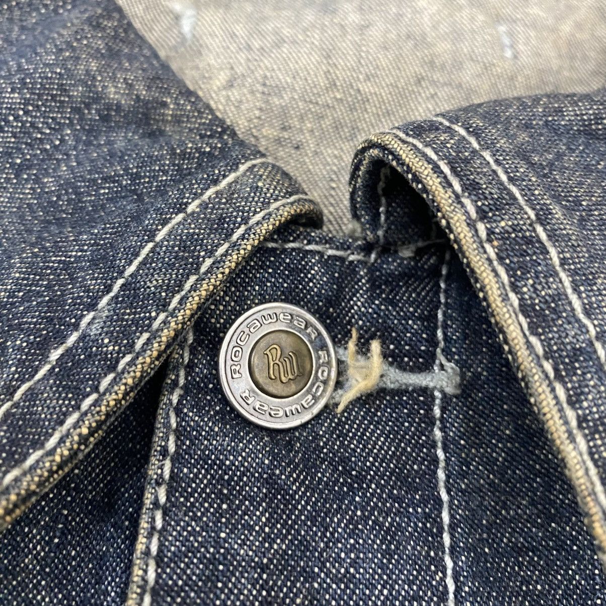 Rocawear × Vintage Rare Vintage Rocawear Jean Jacket Be Visible Demand Respect Size US XXL / EU 58 / 5 - 15 Thumbnail