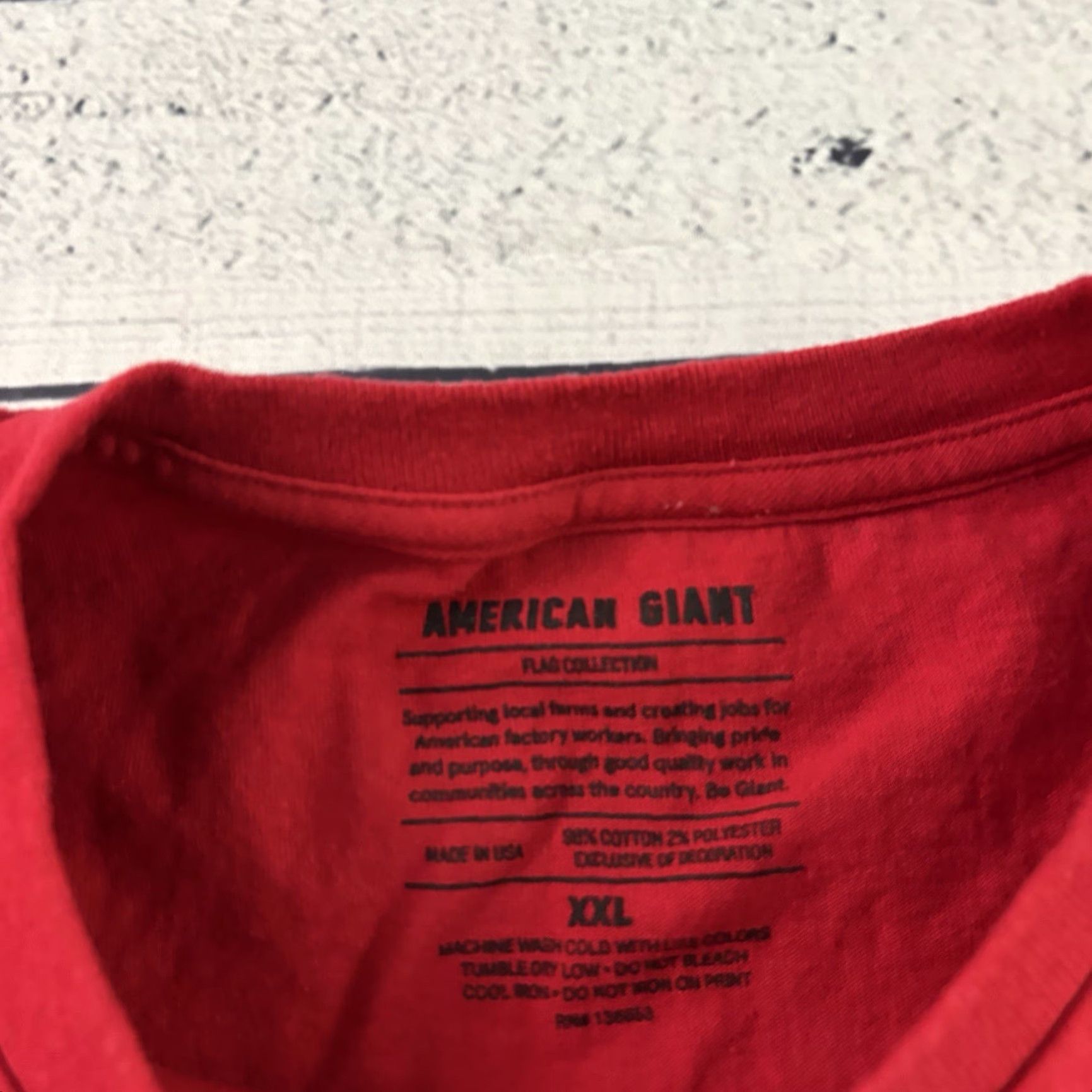 Vintage American Giant T-Shirt Mens 2XL Red Short Sleeve Shirt Size US XXL / EU 58 / 5 - 3 Thumbnail
