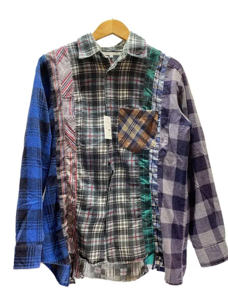 image of Needles Reconstructed Rebuild Flannel Shirt, Men's (Size Medium)