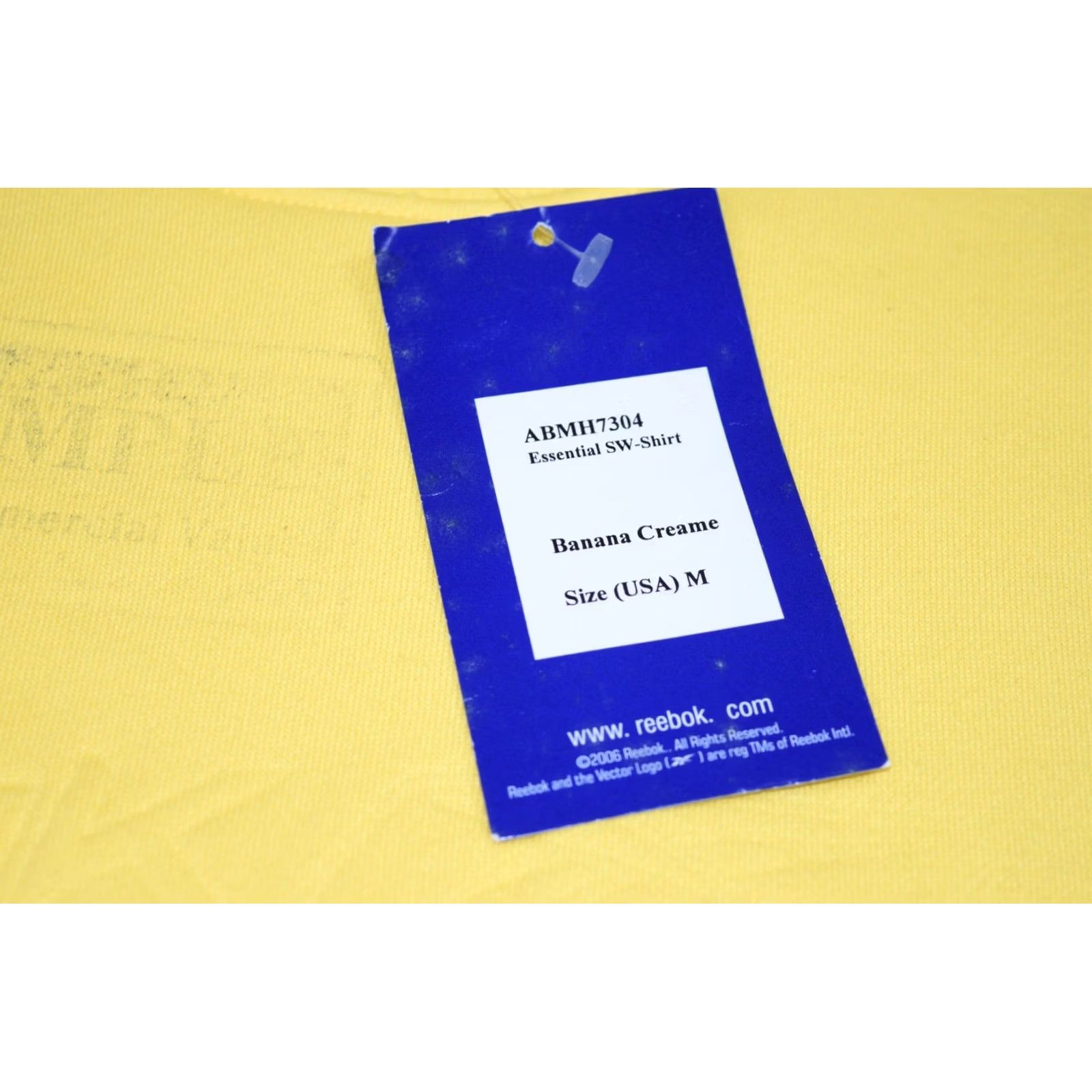 Reebok VINTAGE Reebok Crewneck Sweatshirt Large USA Banana Yellow Sample NWT 2006 Size US L / EU 52-54 / 3 - 5 Thumbnail