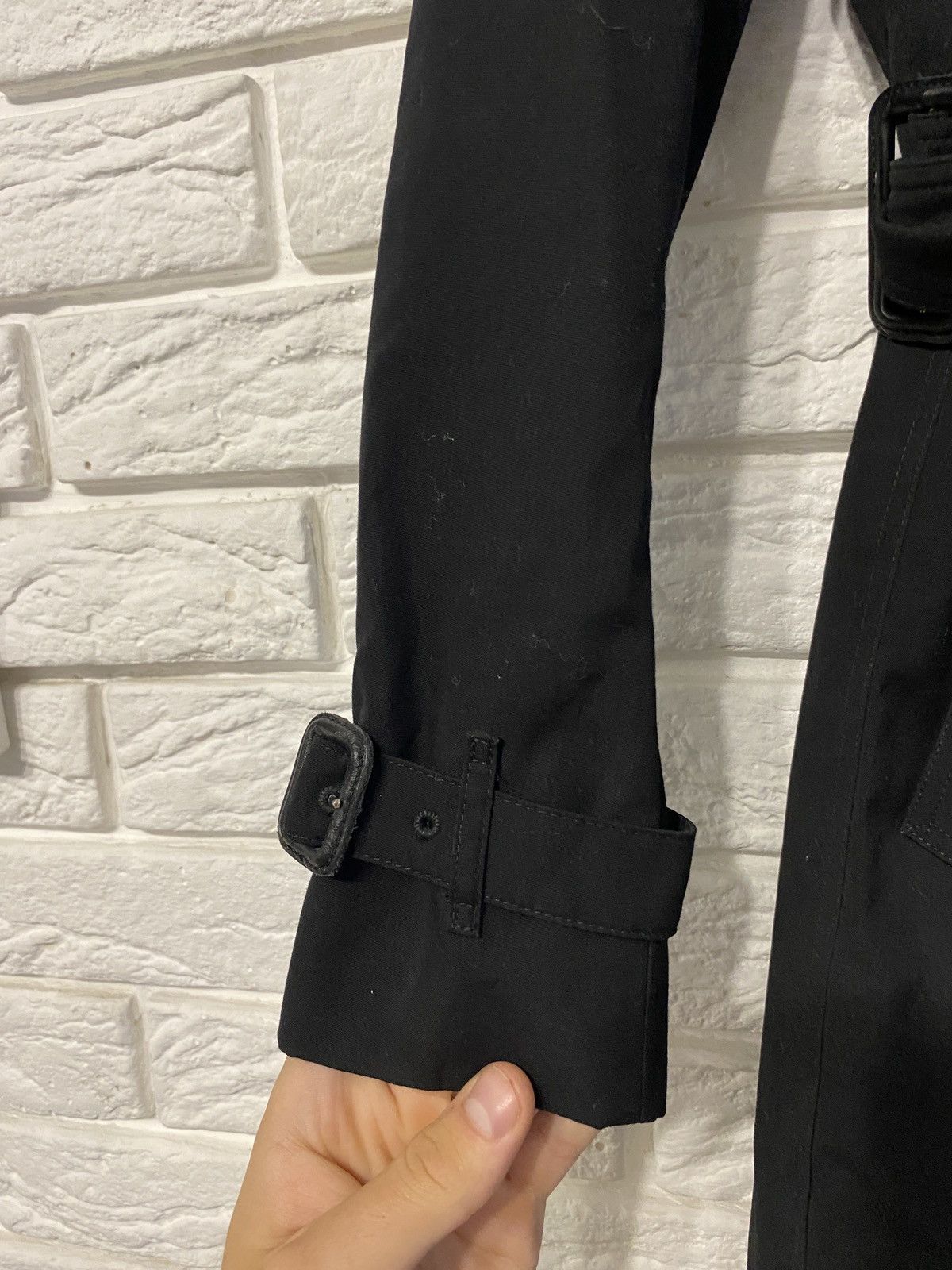 Burberry × Vintage Wonderful Black Burberry London luxury trench coat Size S / US 4 / IT 40 - 2 Thumbnail