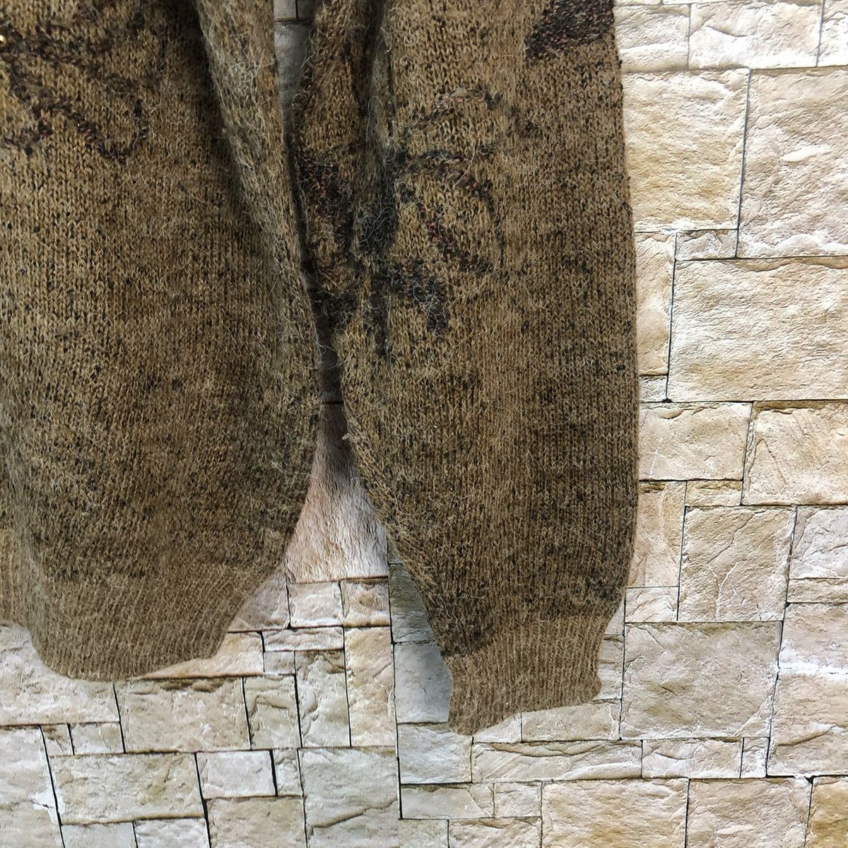 Japanese Brand Velve Brown mohair vintage Cardigan Knitwear #A763 Size S / US 4 / IT 40 - 8 Thumbnail