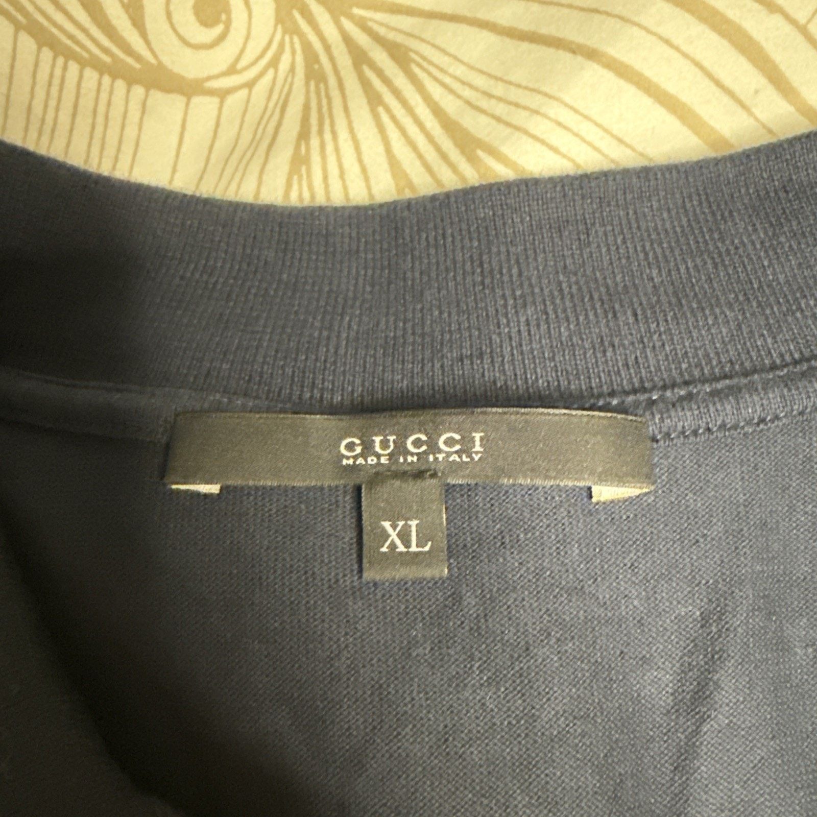 Gucci Authentic Men’s Gucci Web Accent Striped Polo Shirt, Size XL Size US XL / EU 56 / 4 - 3 Thumbnail
